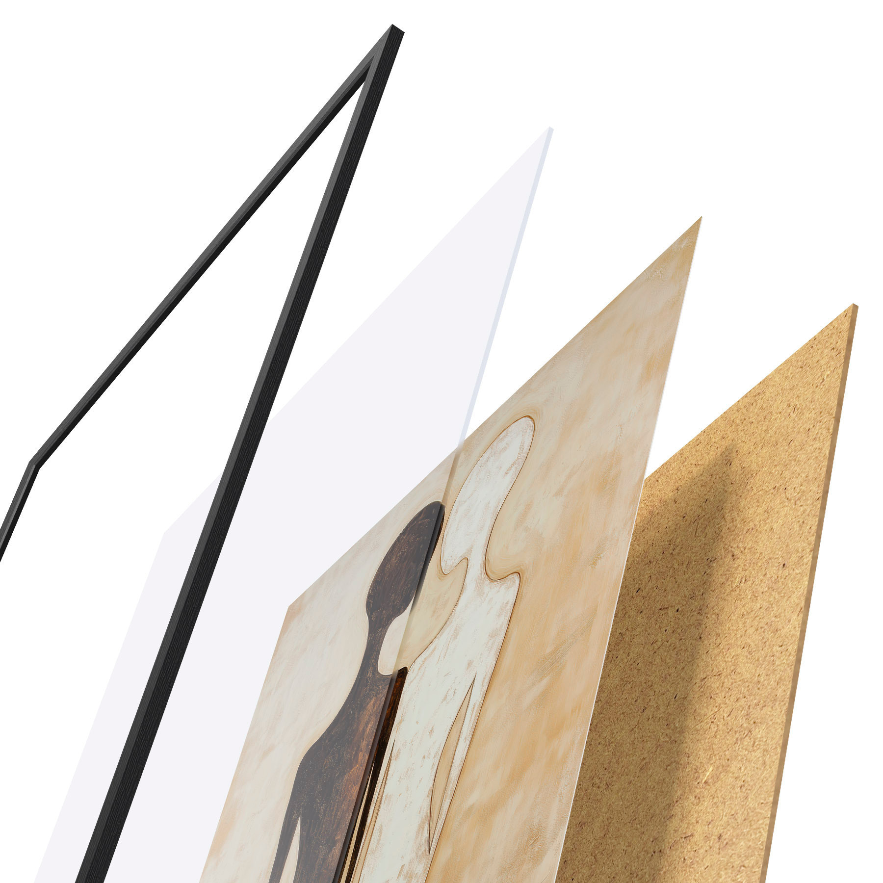 Plakat Abstrakcyjne sylwetki f51059