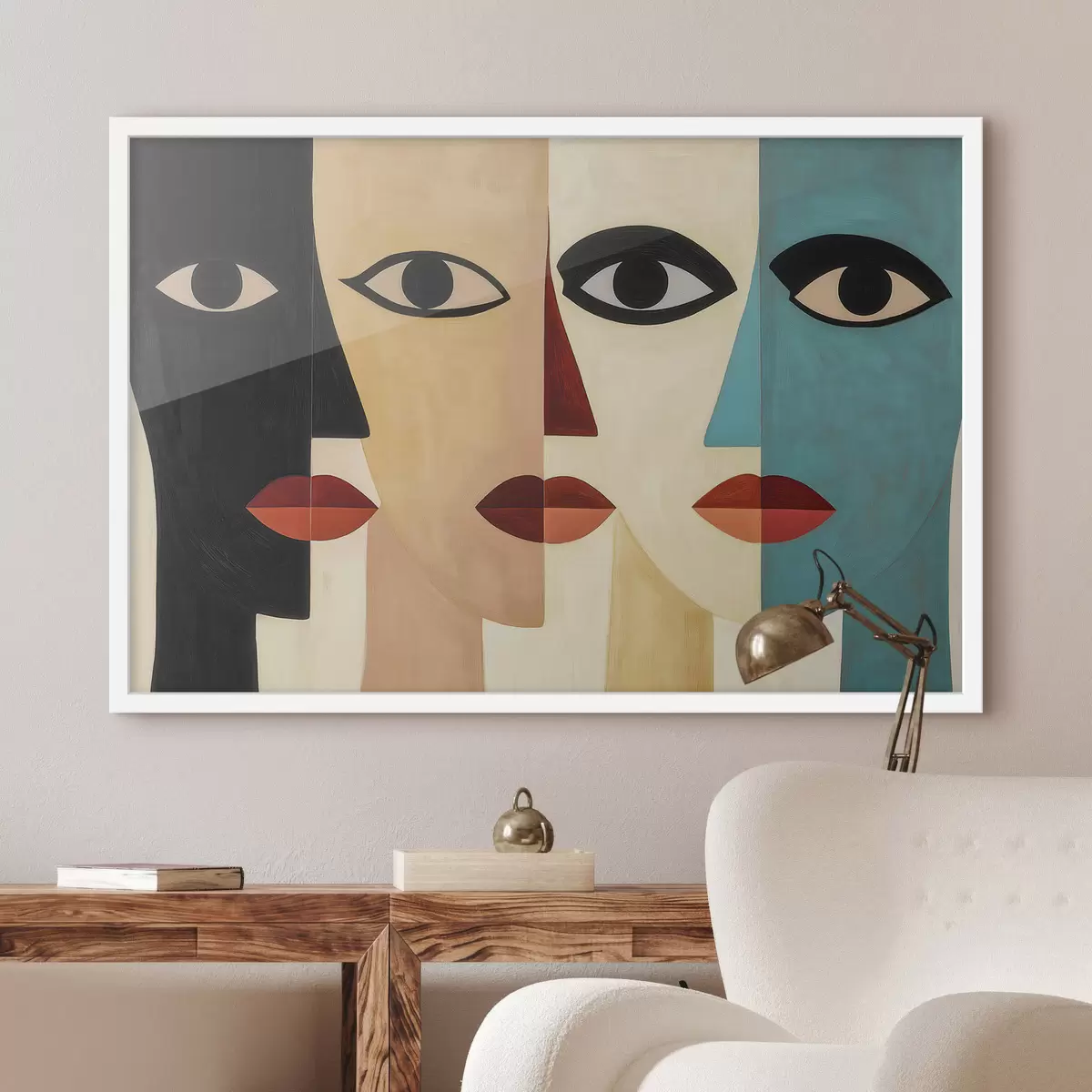 Plakat Abstrakcyjne twarze f51063
