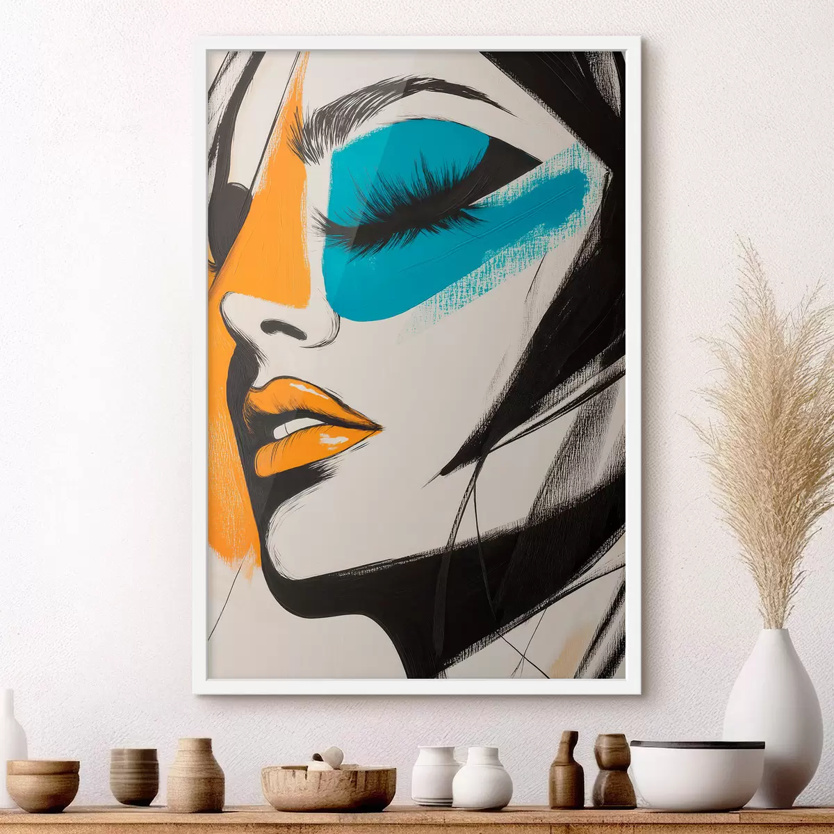 Plakat Twarze w farbie f51065