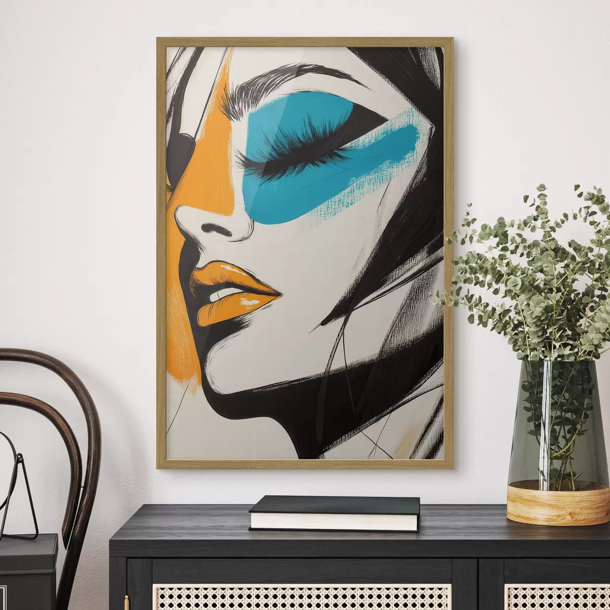 Plakat Twarze w farbie f51065