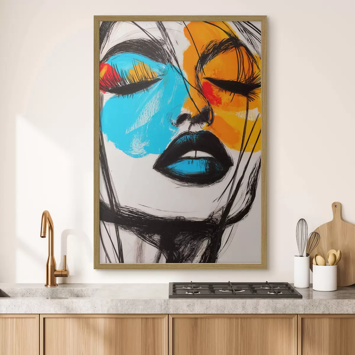 Plakat Twarze w farbie f51066