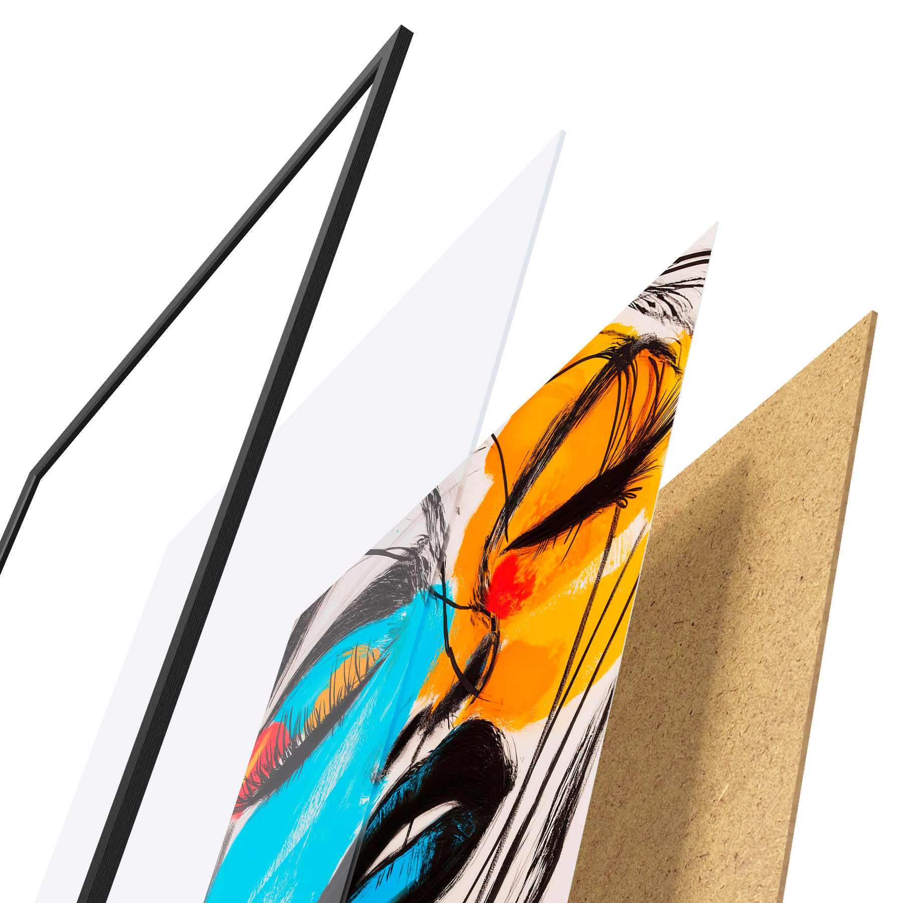 Plakat Twarze w farbie f51066
