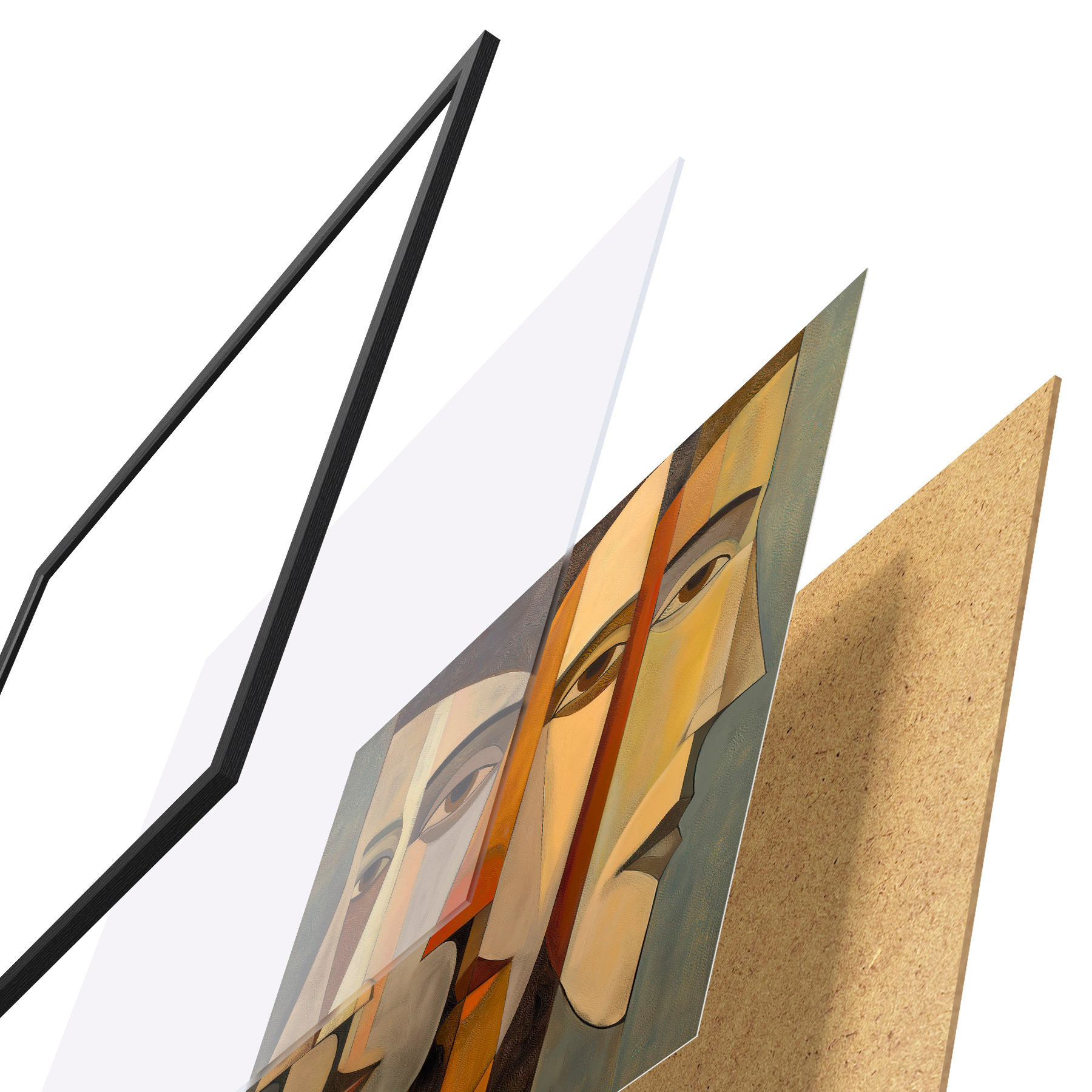Plakat Abstrakcyjne twarze f51067