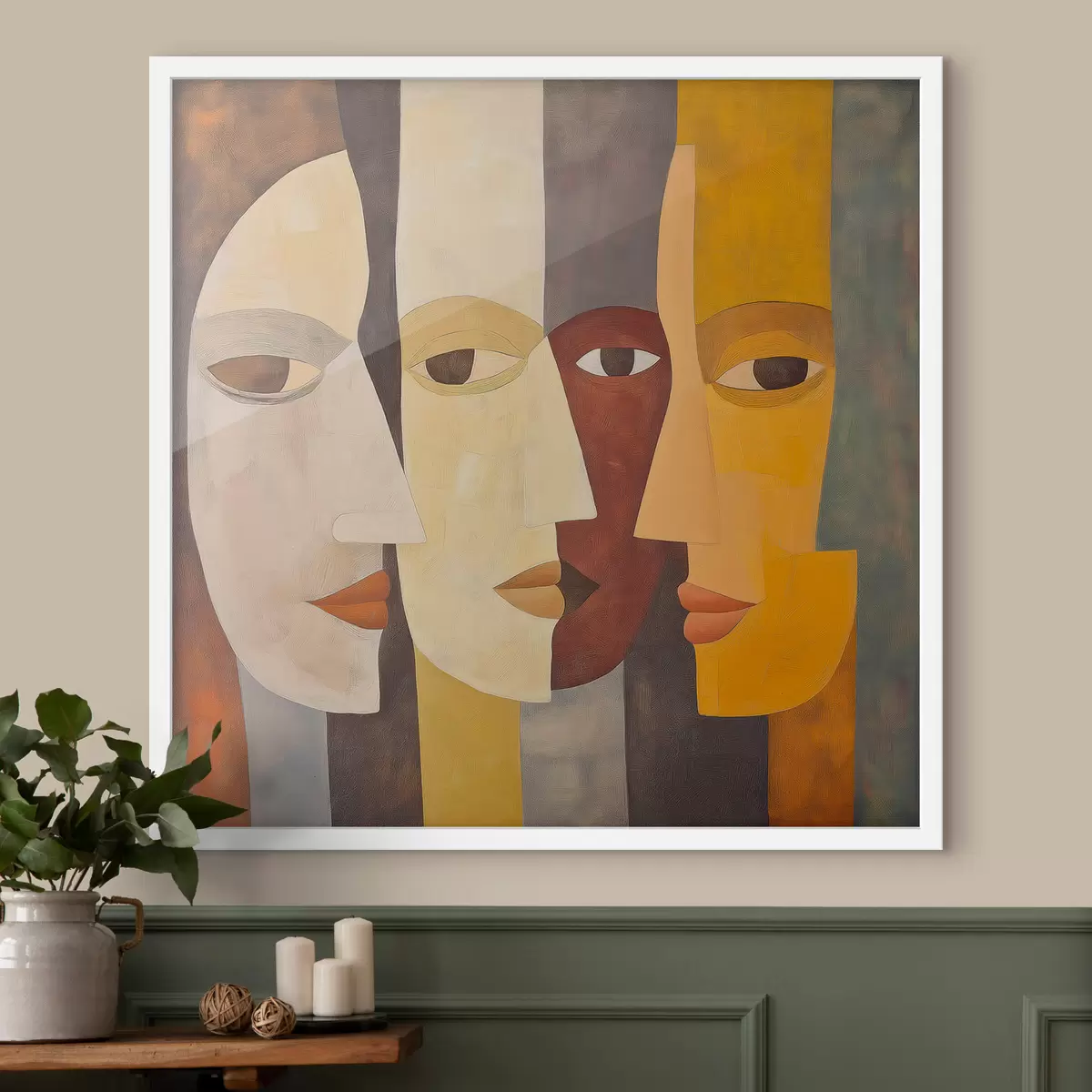 Plakat Abstrakcyjne twarze f51068