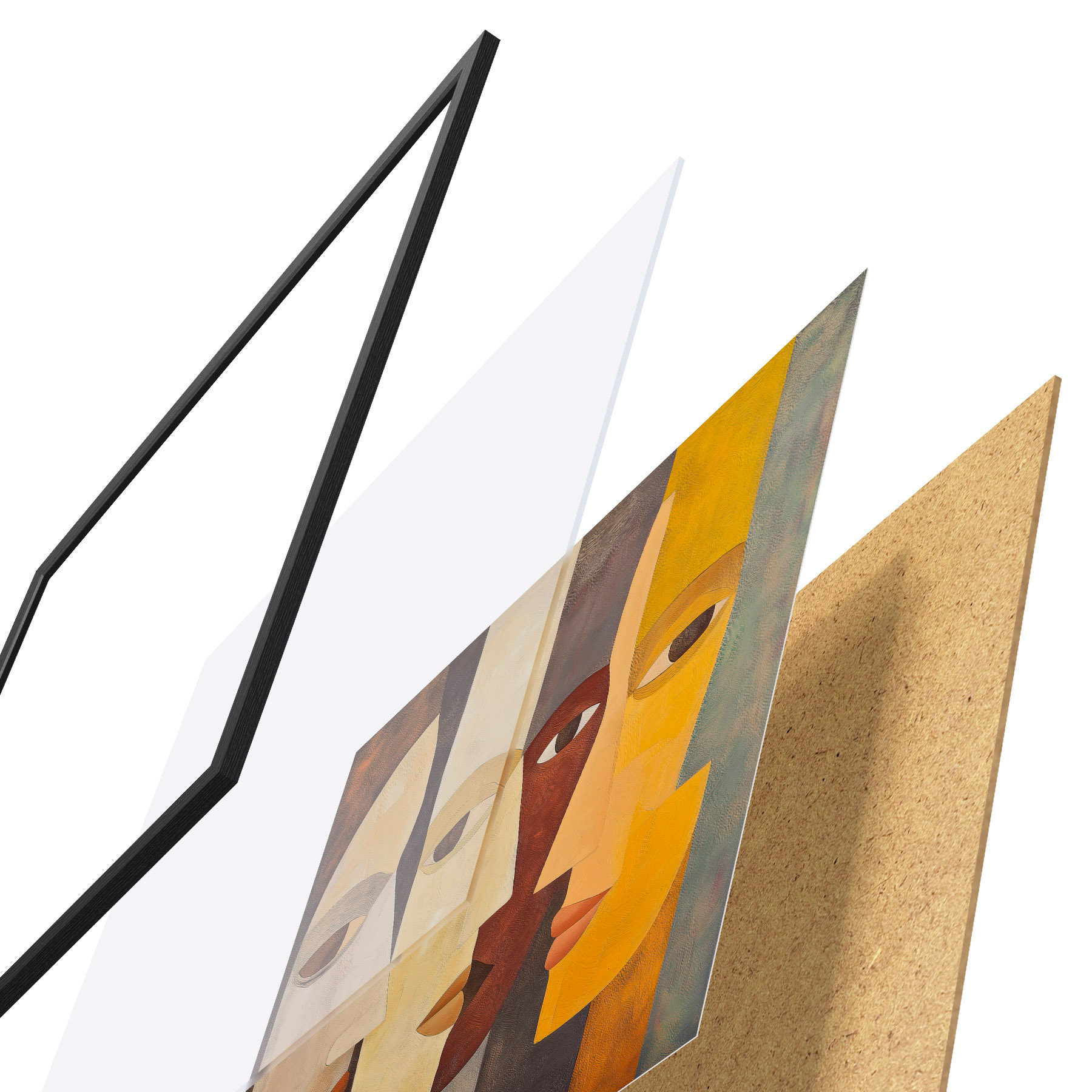 Plakat Abstrakcyjne twarze f51068