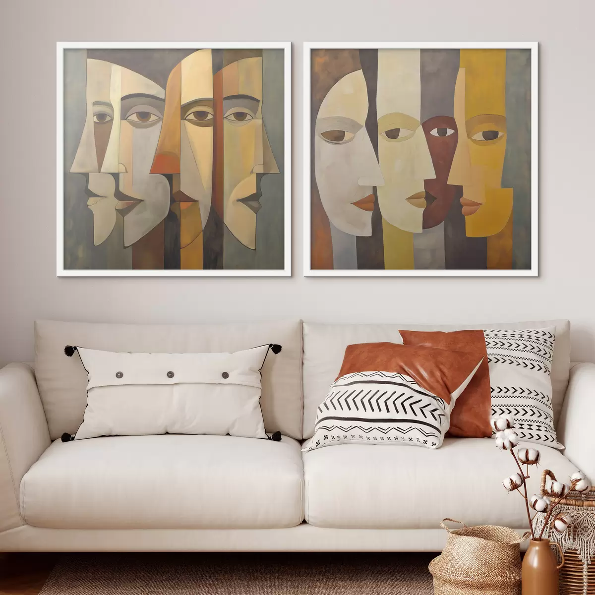 Plakat Abstrakcyjne twarze d31084