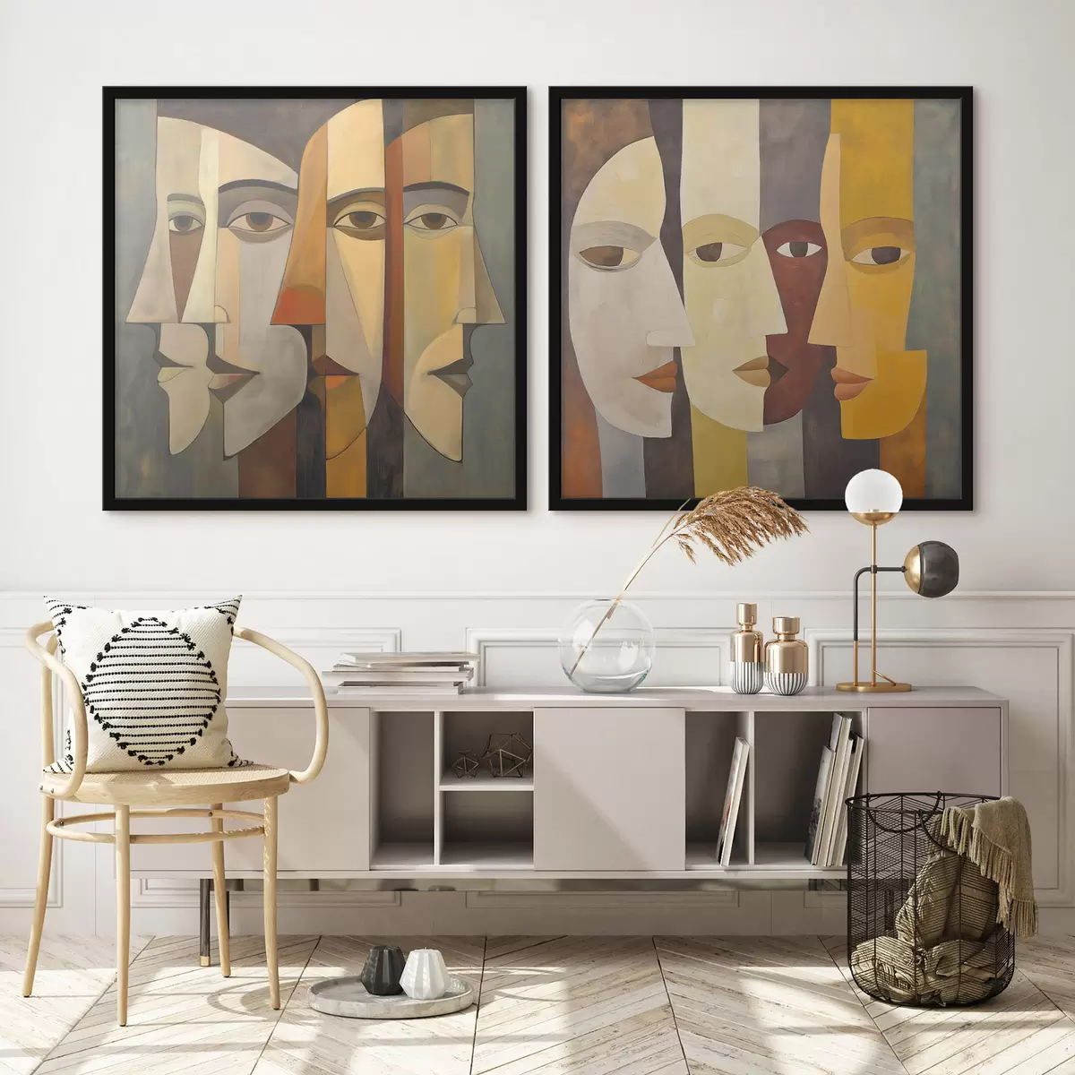 Plakat Abstrakcyjne twarze d31084