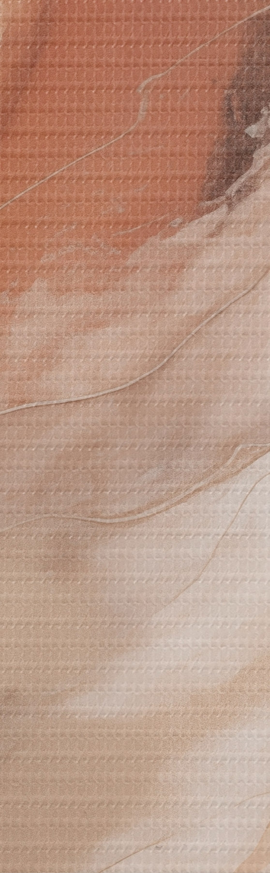 Obraz Ciepłe, terakotowe fale w stylu Fluid Art s51085