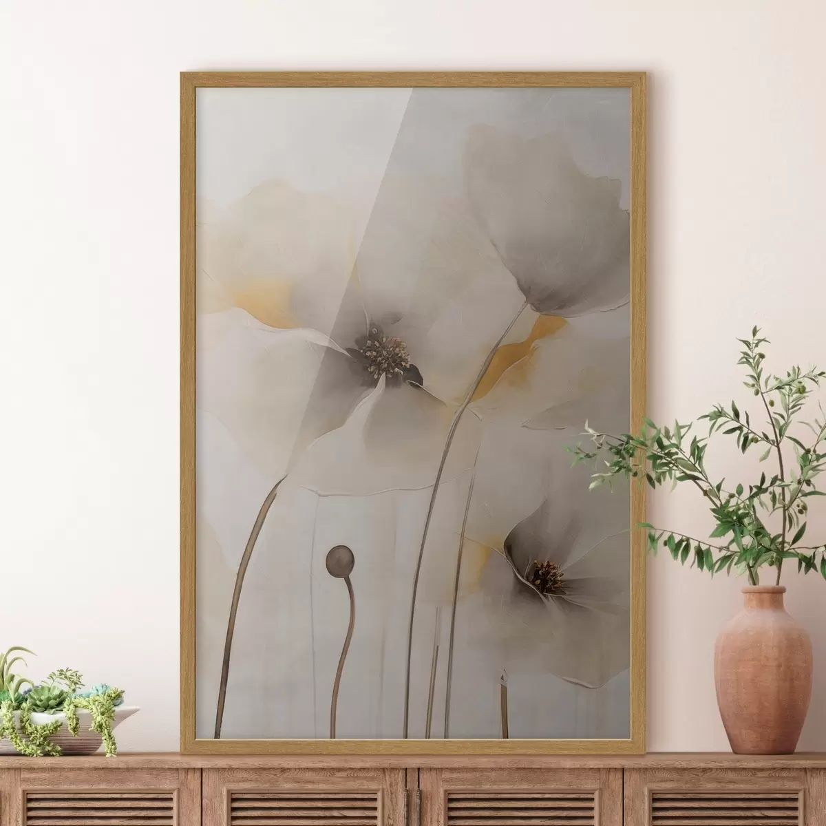 Plakat Delikatne maki na smukłych łodygach f51089