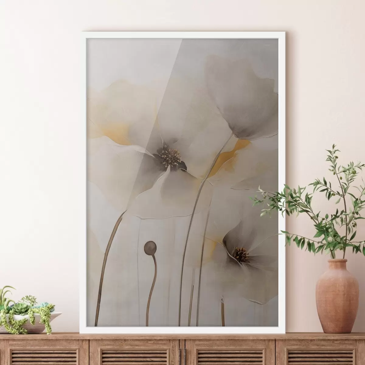 Plakat Delikatne maki na smukłych łodygach f51089