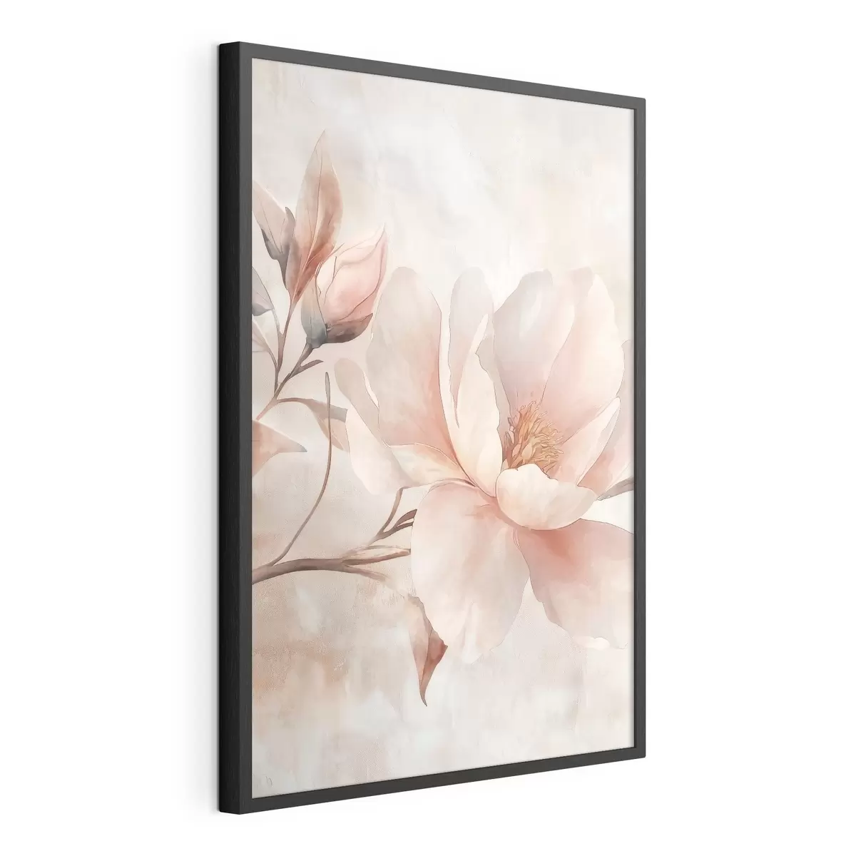 Plakat Piwonia w proszku z pączkiem f51097