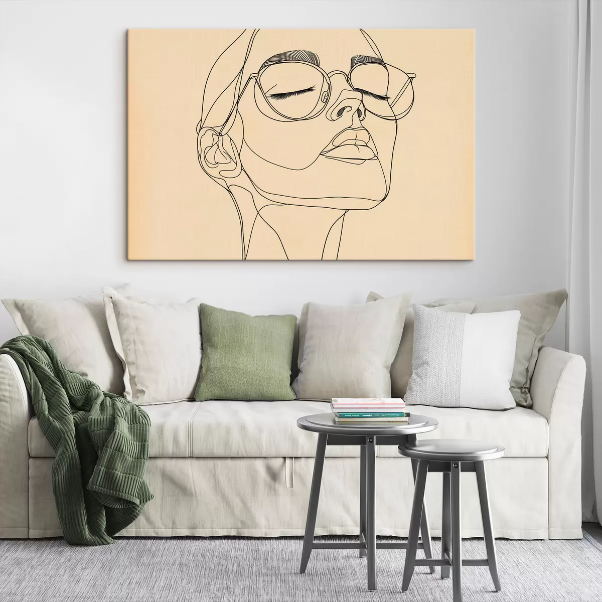 Obraz Liniowy portret kobiety s51145