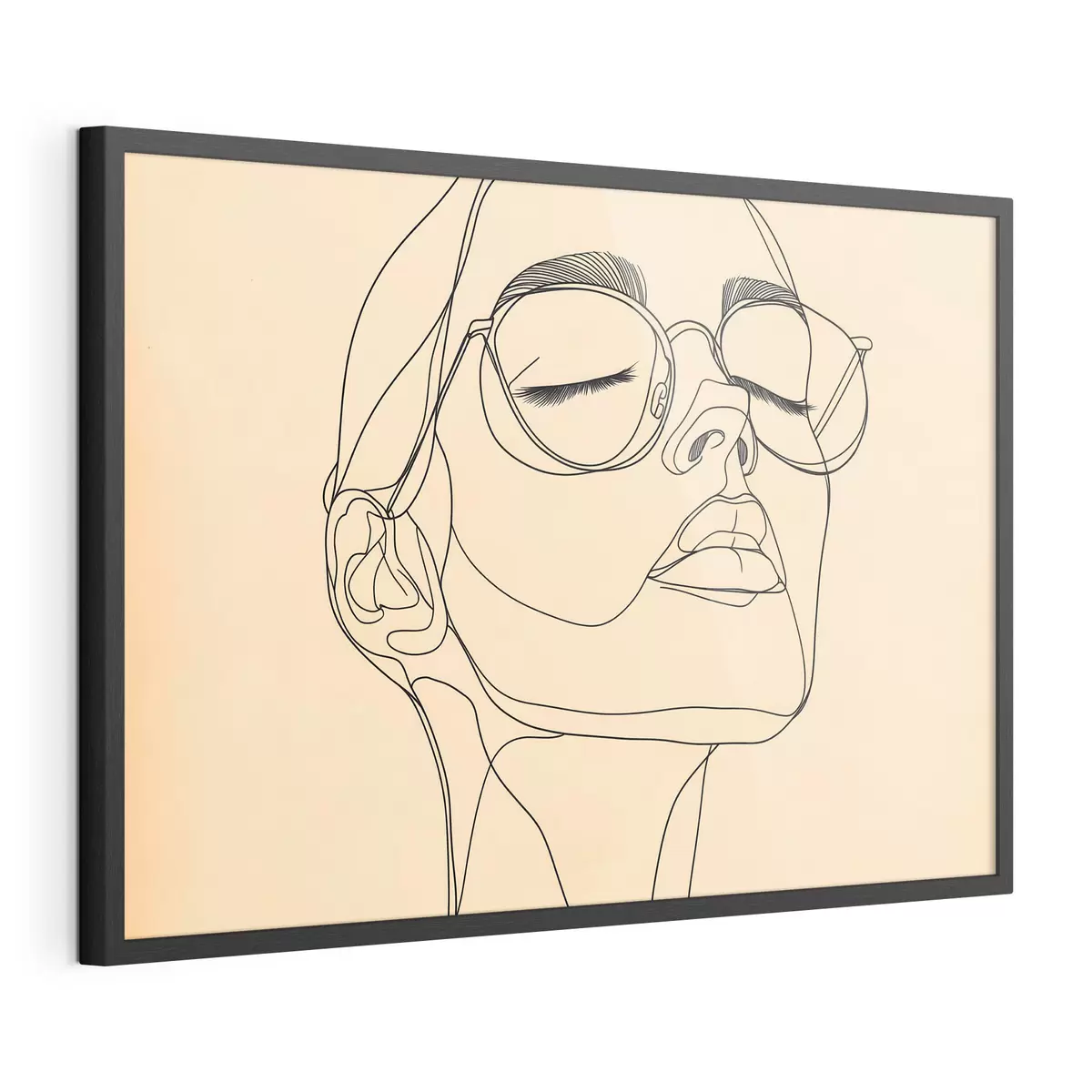 Plakat Liniowy portret kobiety f51145