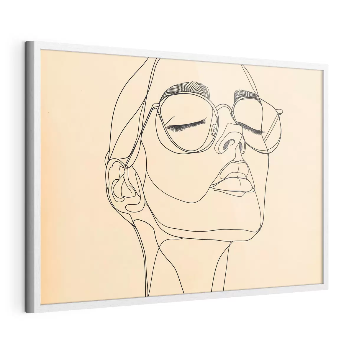 Plakat Liniowy portret kobiety f51145