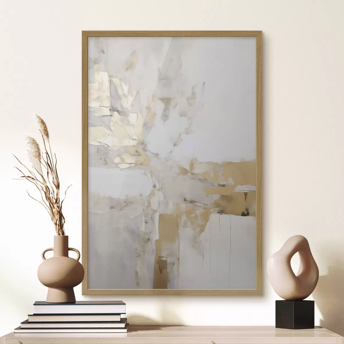 Plakat Minimalistyczna abstrakcja, imitacja obrazu f51163