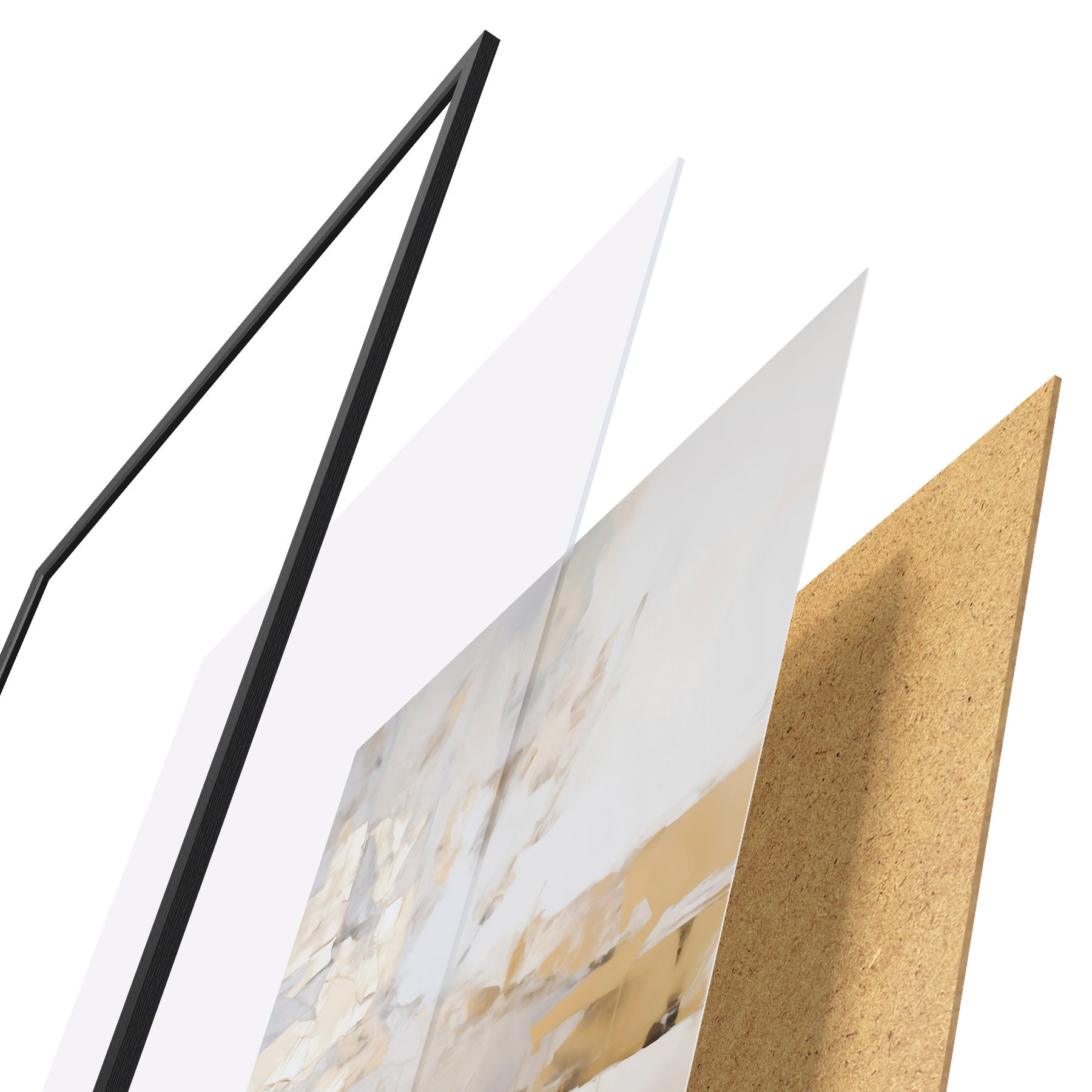 Plakat Minimalistyczna abstrakcja, imitacja obrazu f51163
