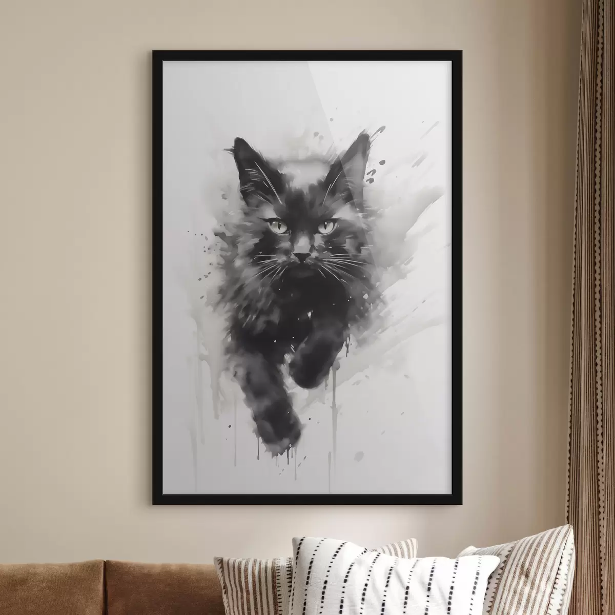 Plakat Kot, imitacja obrazu f51168