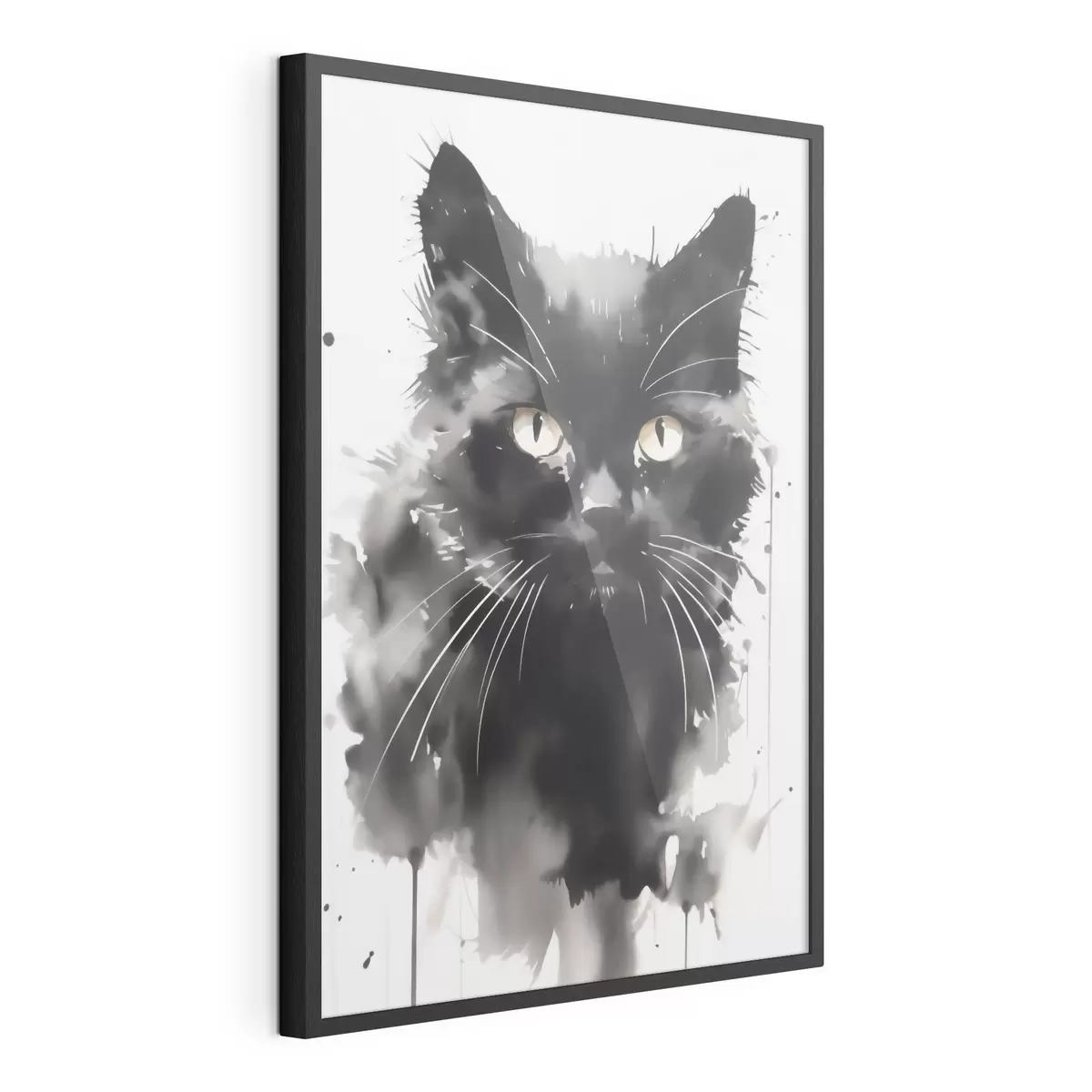 Plakat Portret kota, imitacja obrazu f51169