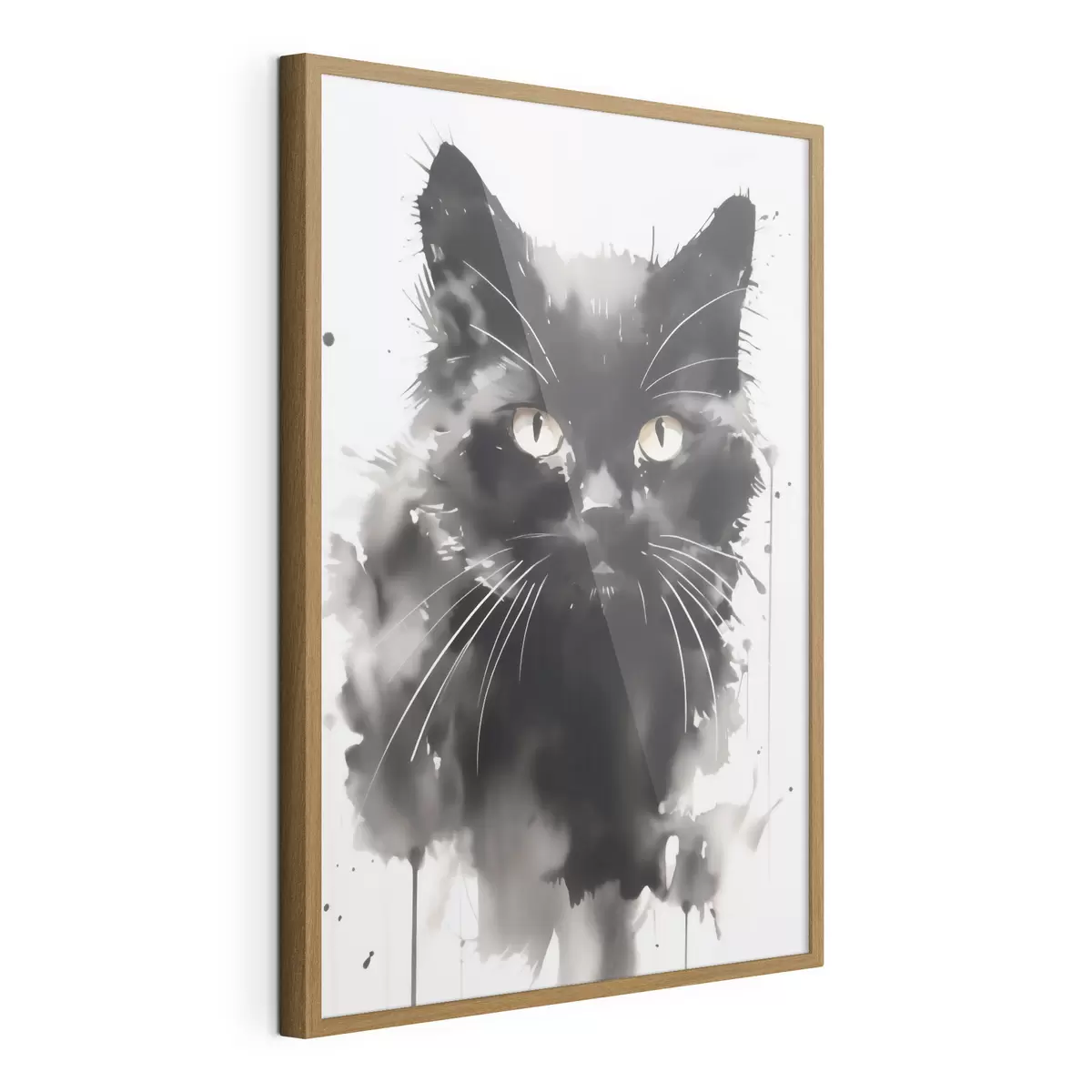 Plakat Portret kota, imitacja obrazu f51169