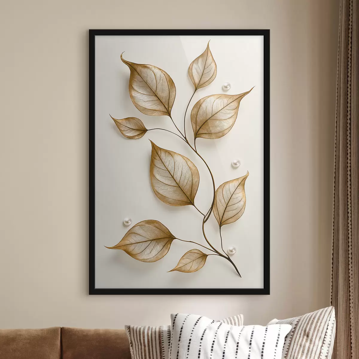 Plakat Elegancka gałązka roślinna f50866
