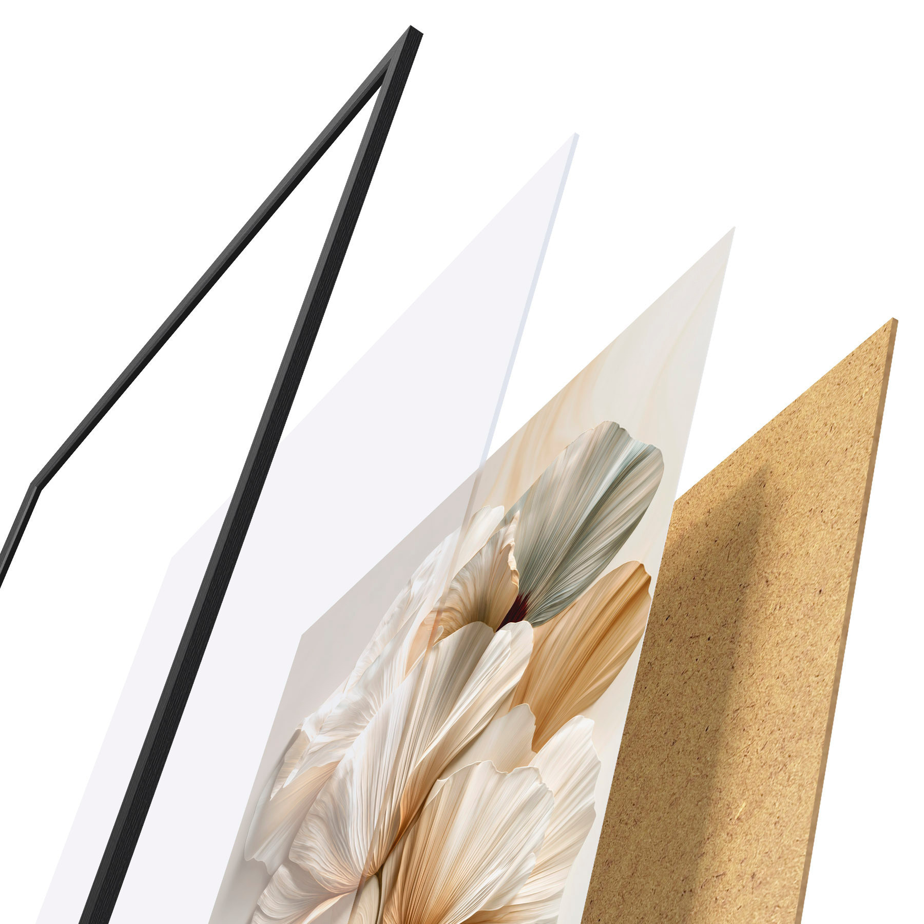 Plakat Streszczenie kwiaty f50870