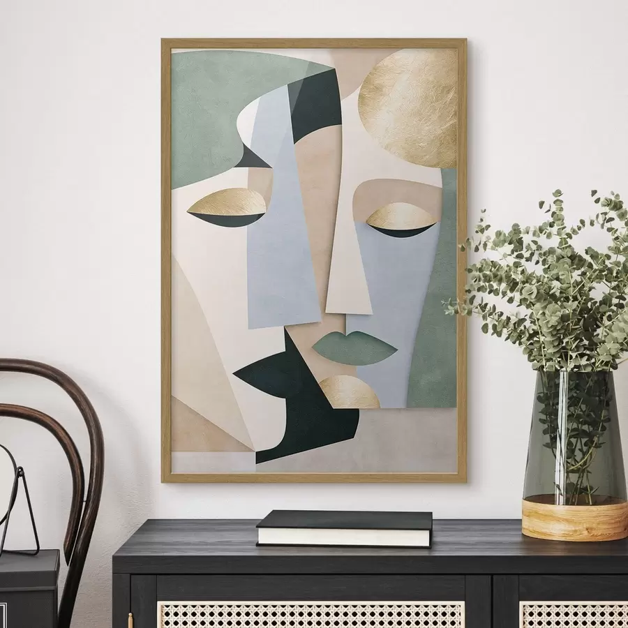 Fototapeta Abstrakcyjne geometryczne twarze f51178