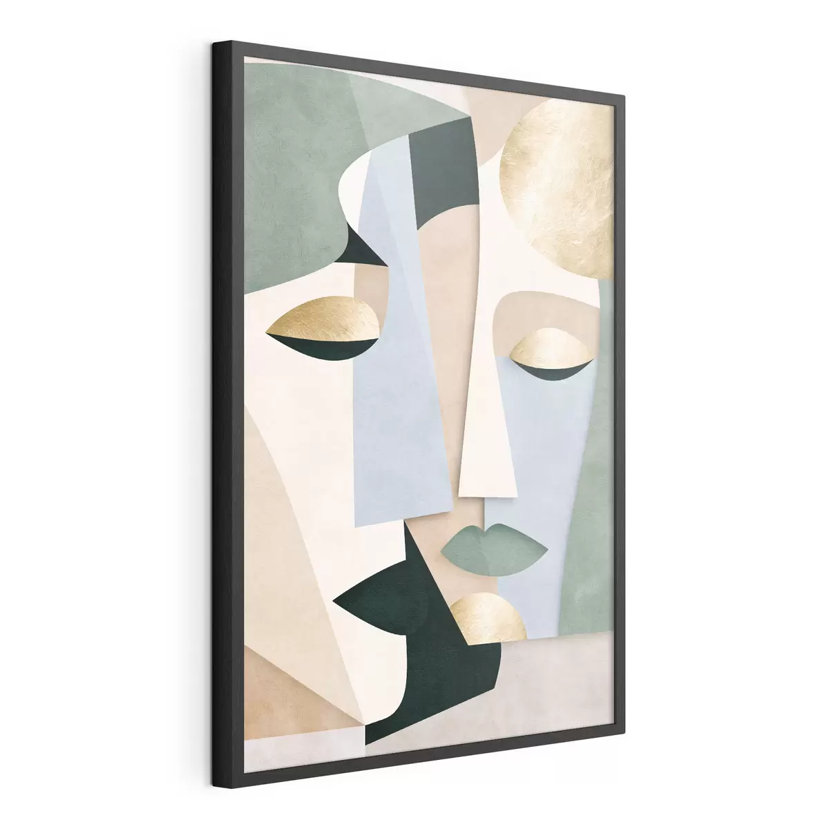 Plakat Abstrakcyjne geometryczne twarze f51178