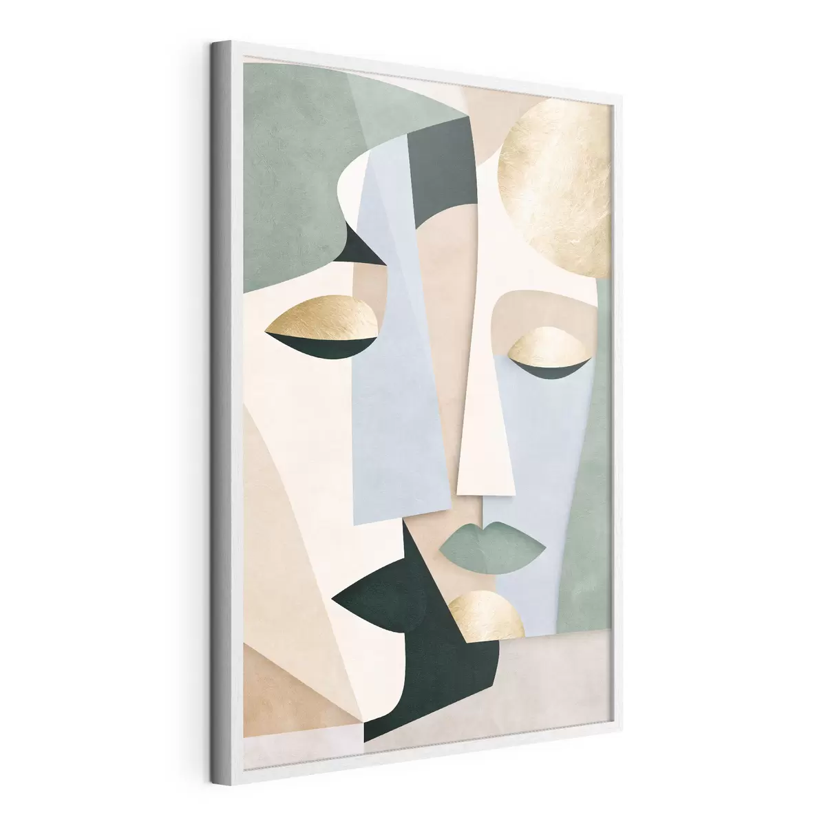 Plakat Abstrakcyjne geometryczne twarze f51178