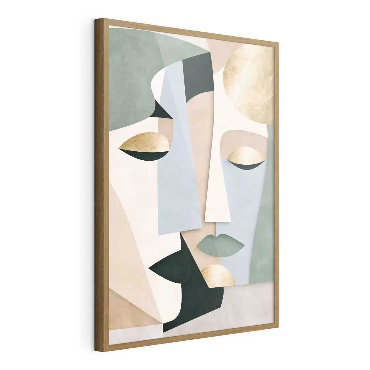 Plakat Abstrakcyjne geometryczne twarze f51178