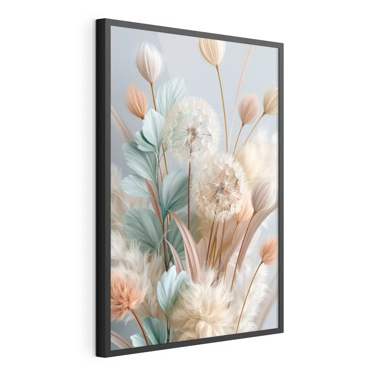 Plakat Delikatne mlecze i polne kwiaty f51182