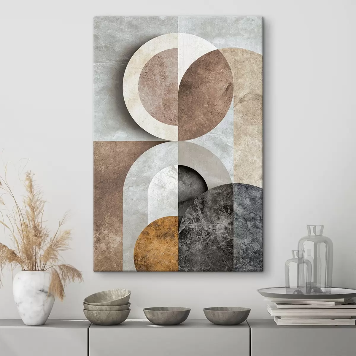 Obraz Kompozycja geometryczna z okręgami s51281