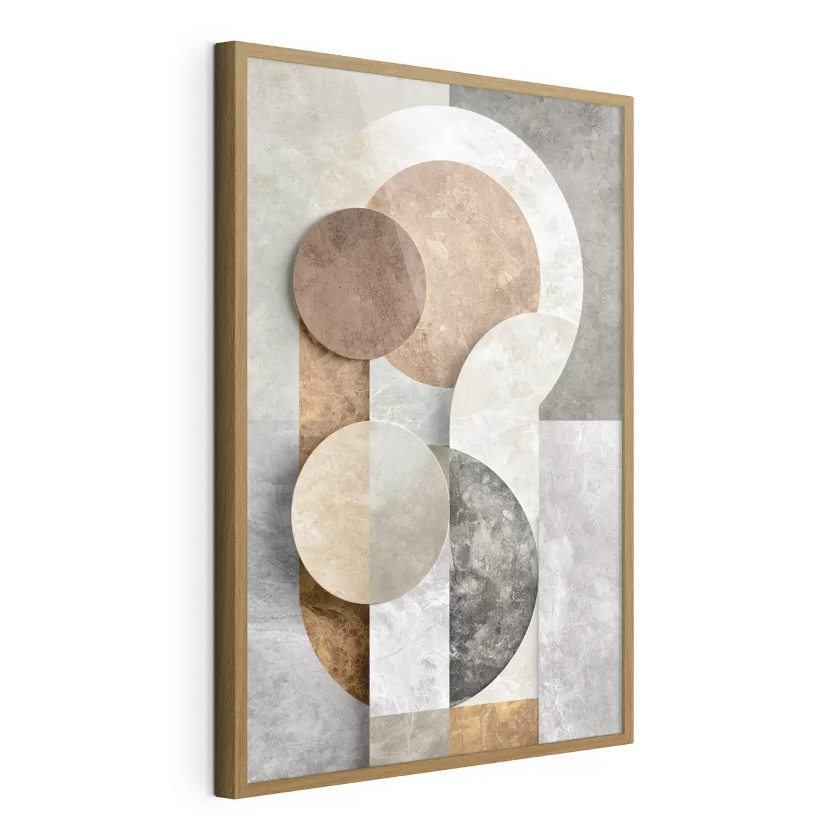Plakat Abstrakcja geometryczna z okręgami f51185