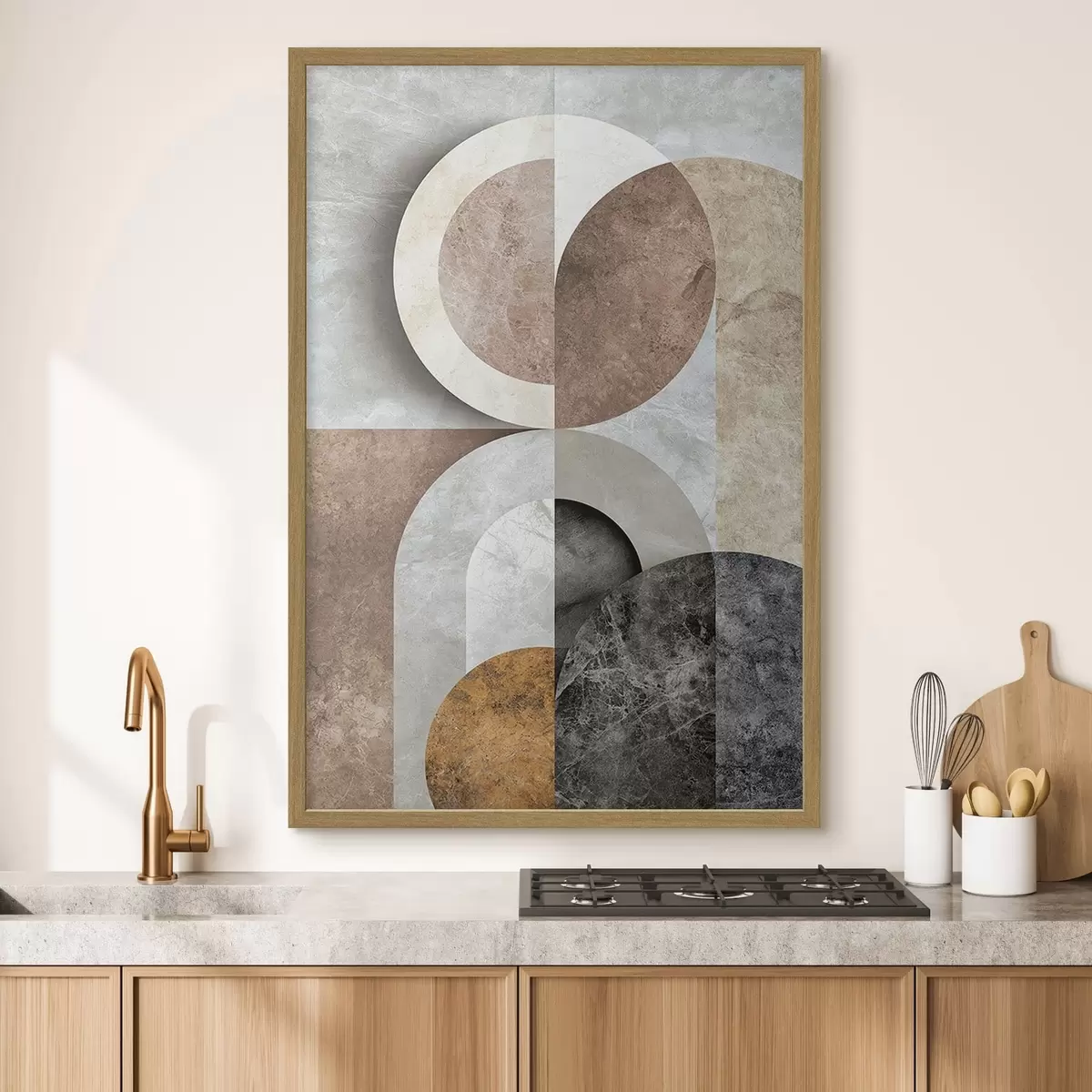 Plakat Kompozycja geometryczna z okręgami f51281