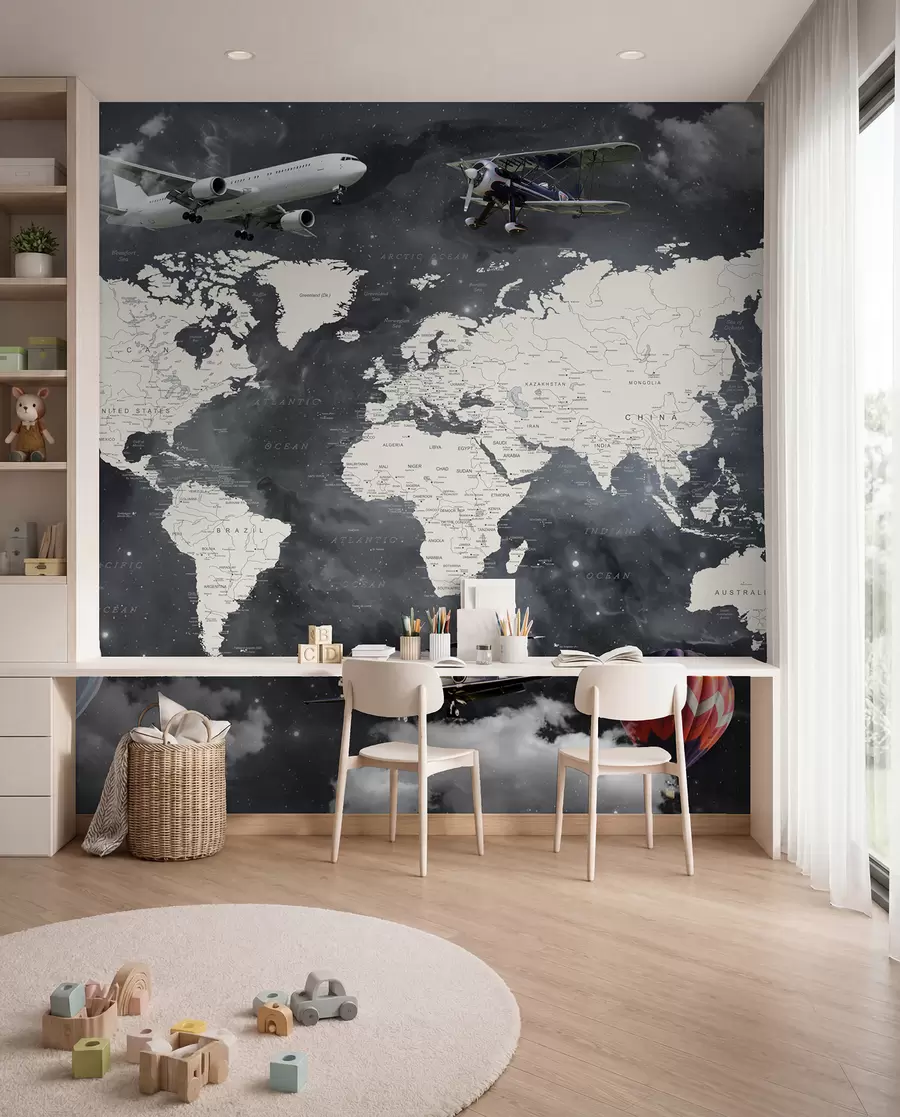 Fototapeta Mapa i samoloty u72597