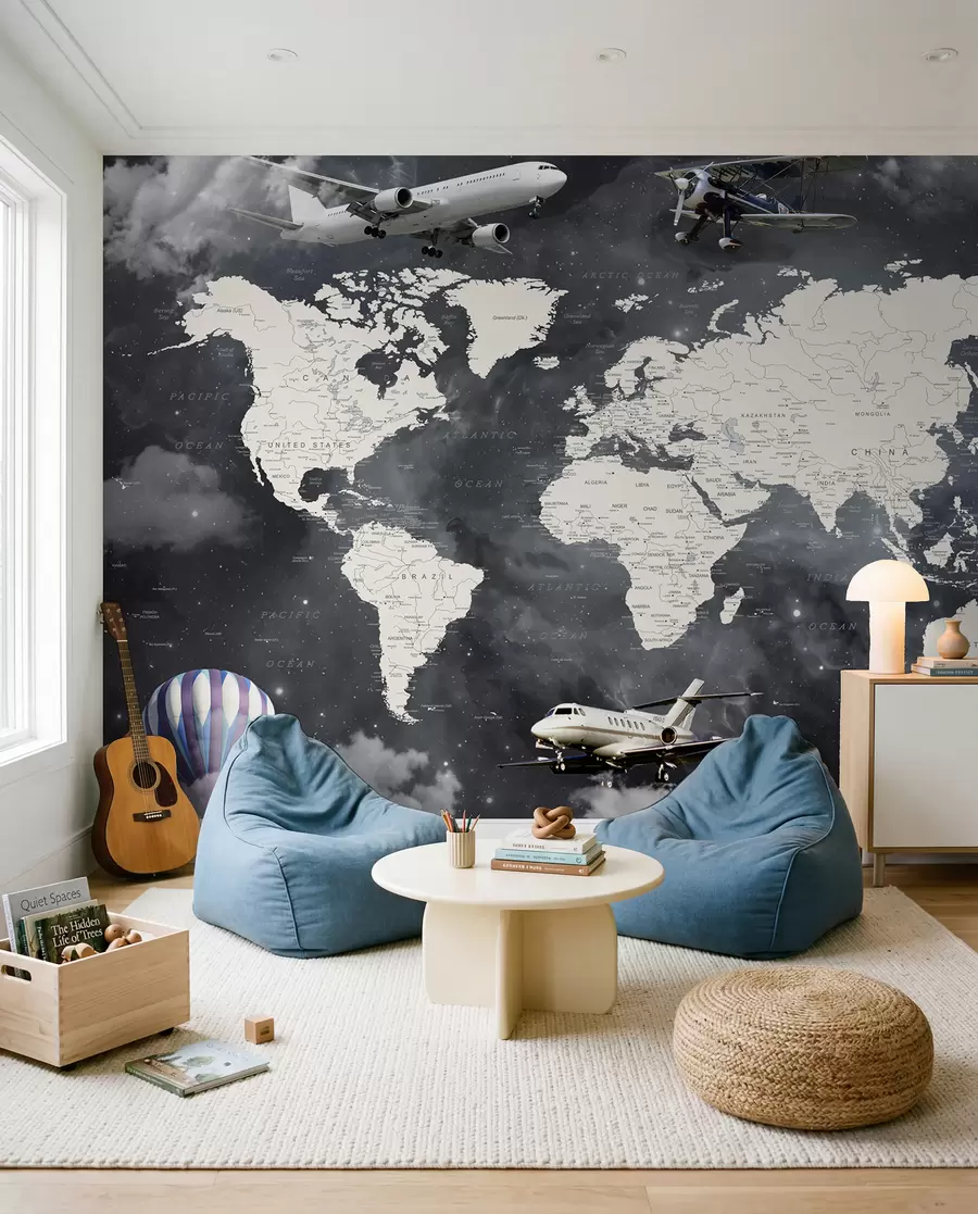 Fototapeta Mapa i samoloty u72597