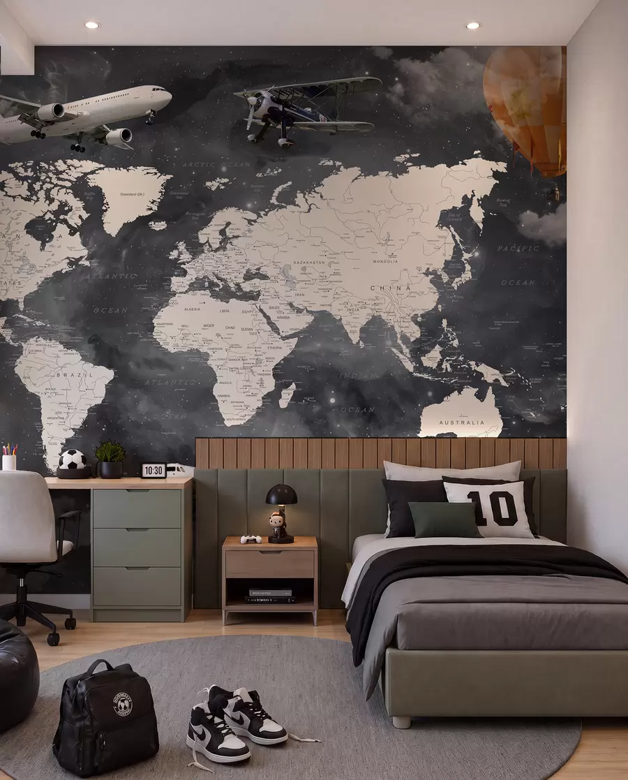 Fototapeta Mapa i samoloty u72597