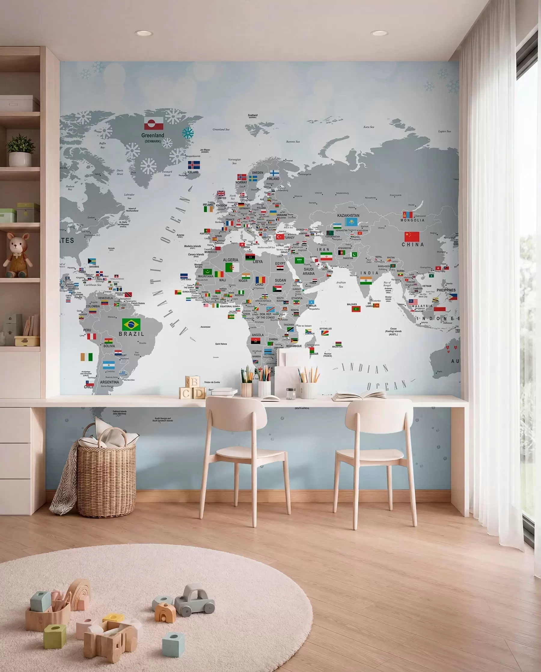 Fototapeta Atlas flag świata u72599