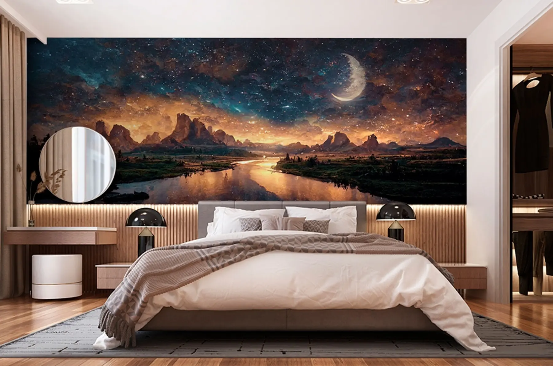 Fototapeta Magiczna noc w innym świecie u79812