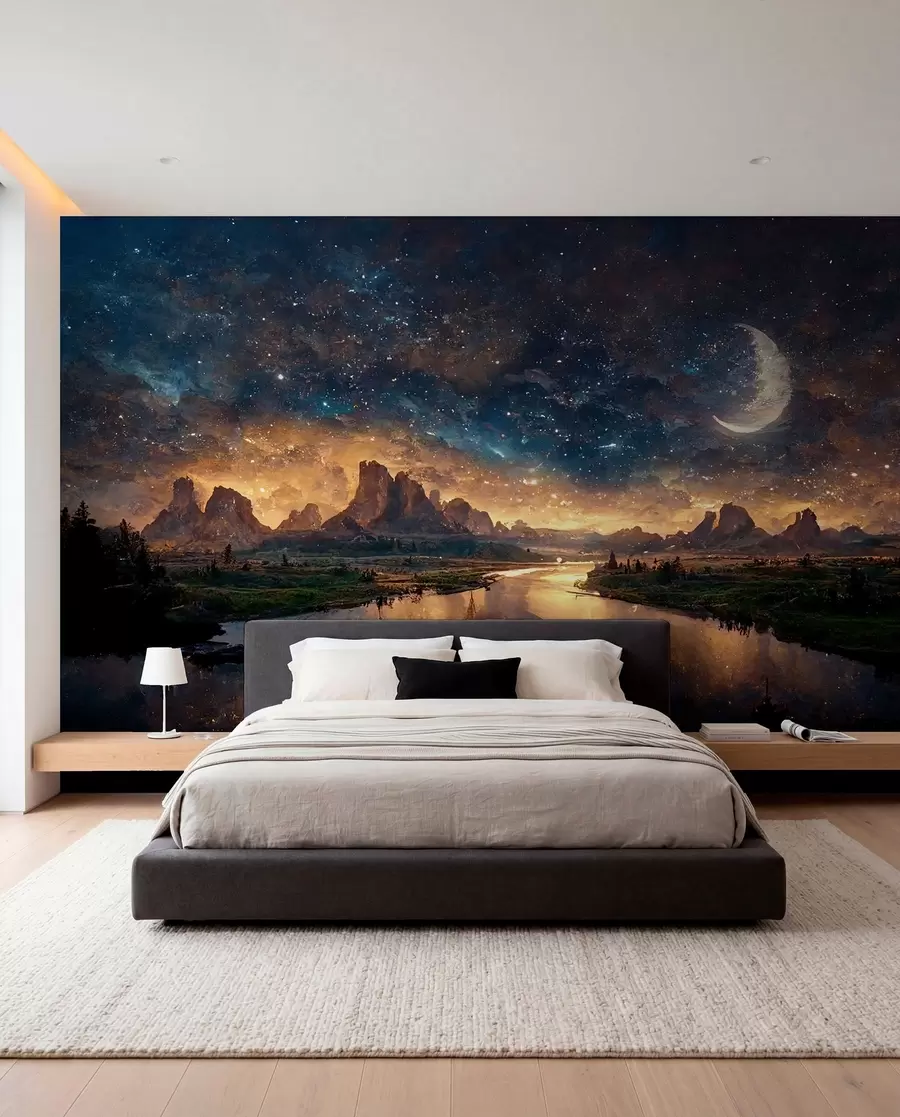 Fototapeta Magiczna noc w innym świecie u79812