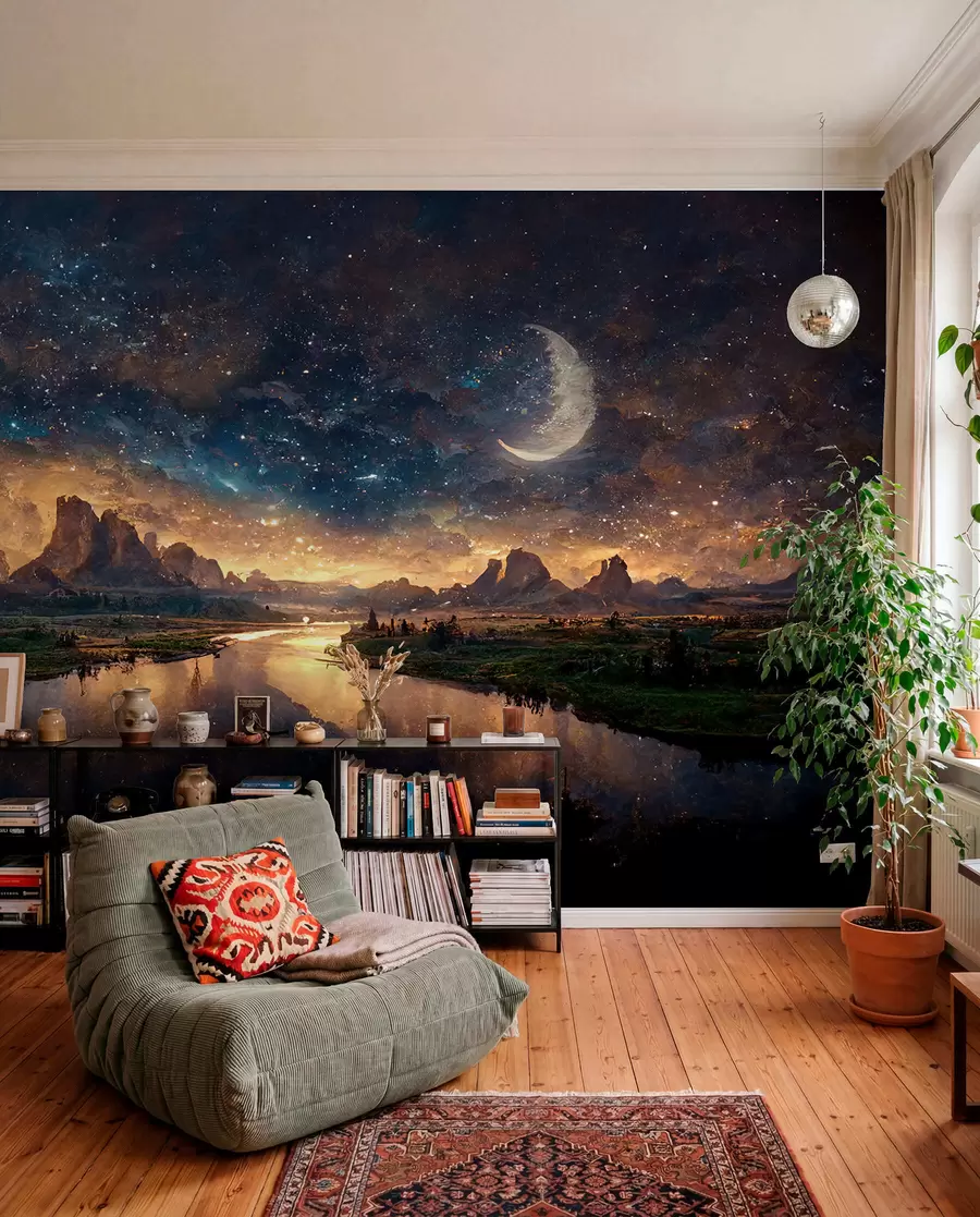 Fototapeta Magiczna noc w innym świecie u79812