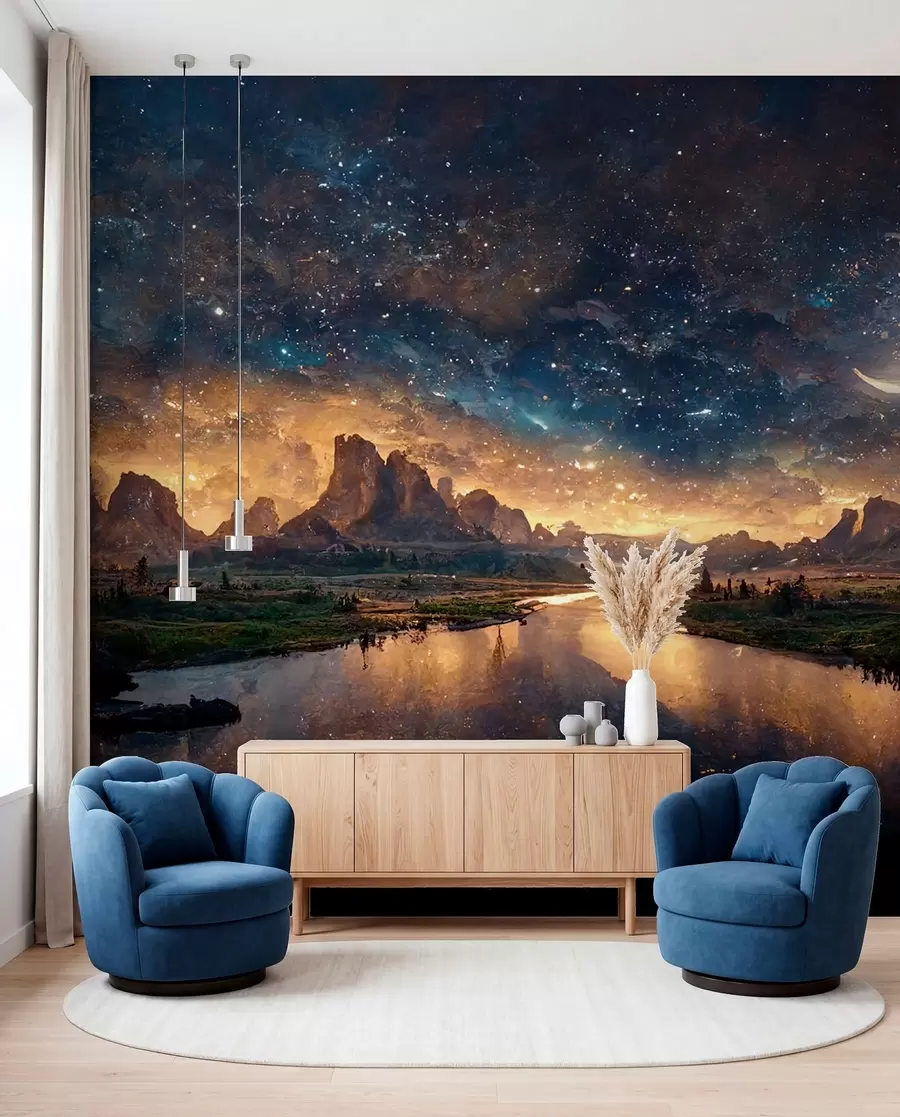 Fototapeta Magiczna noc w innym świecie u79812