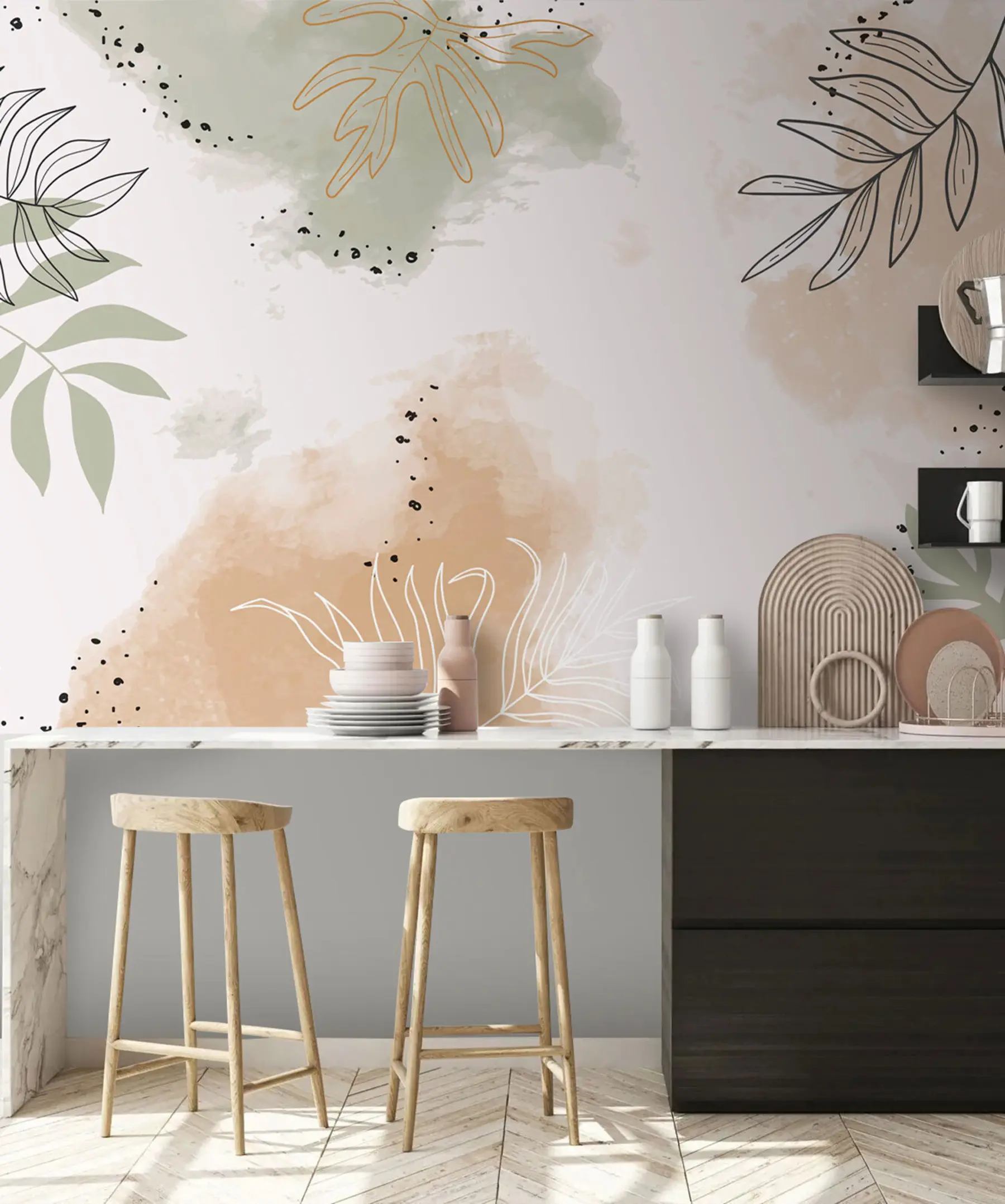 Fototapeta Liście - kształty natury u73684