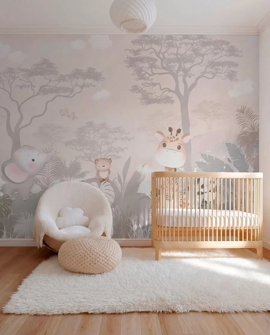 Fototapeta Małe safari w różu u73878