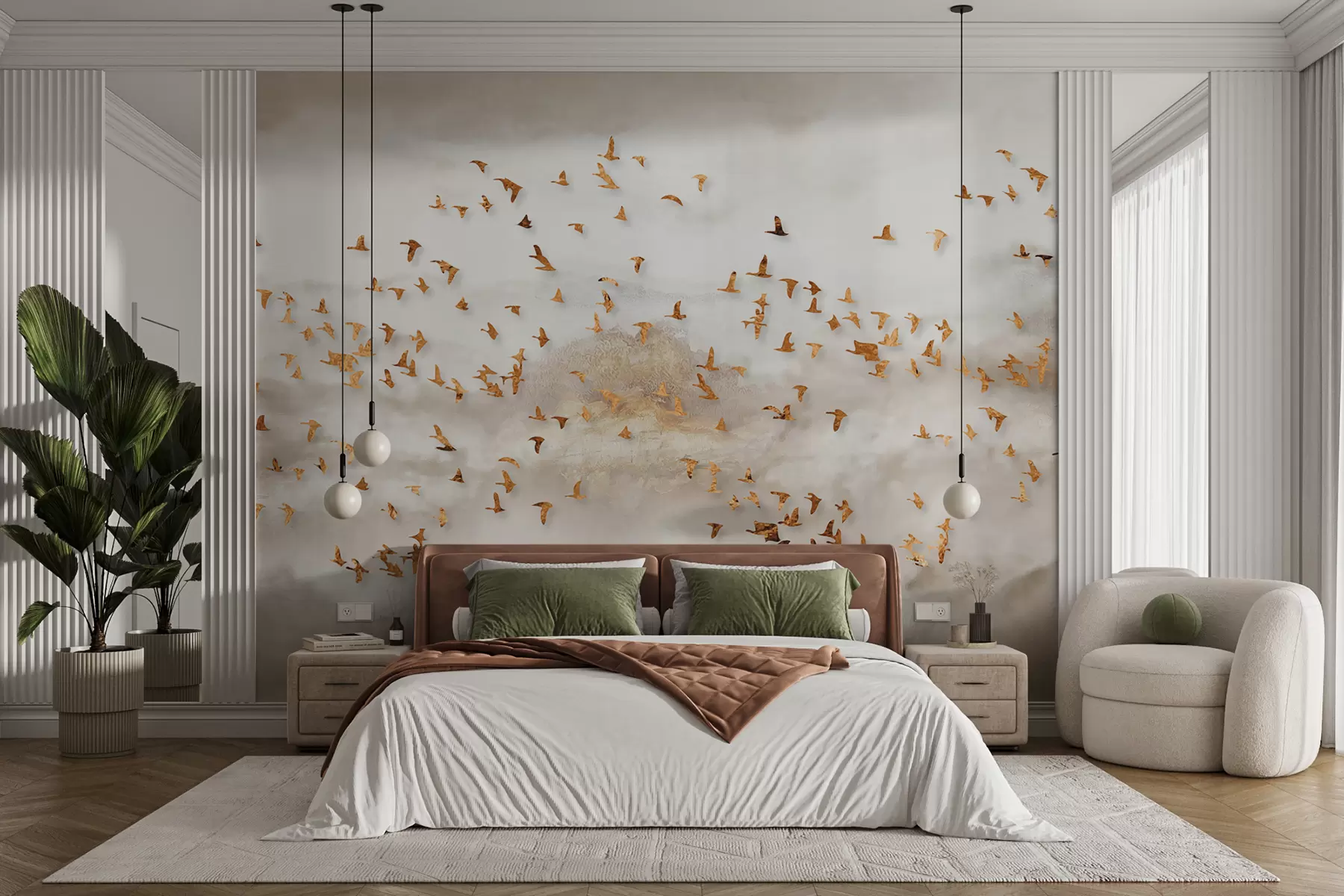 Fototapeta Stada ptaków w górach u93537