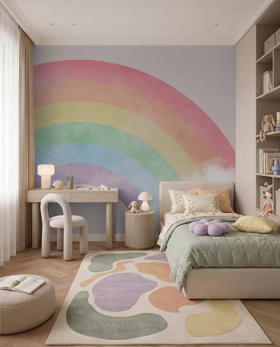 Fototapeta Chmura i tęcza w tle u93619
