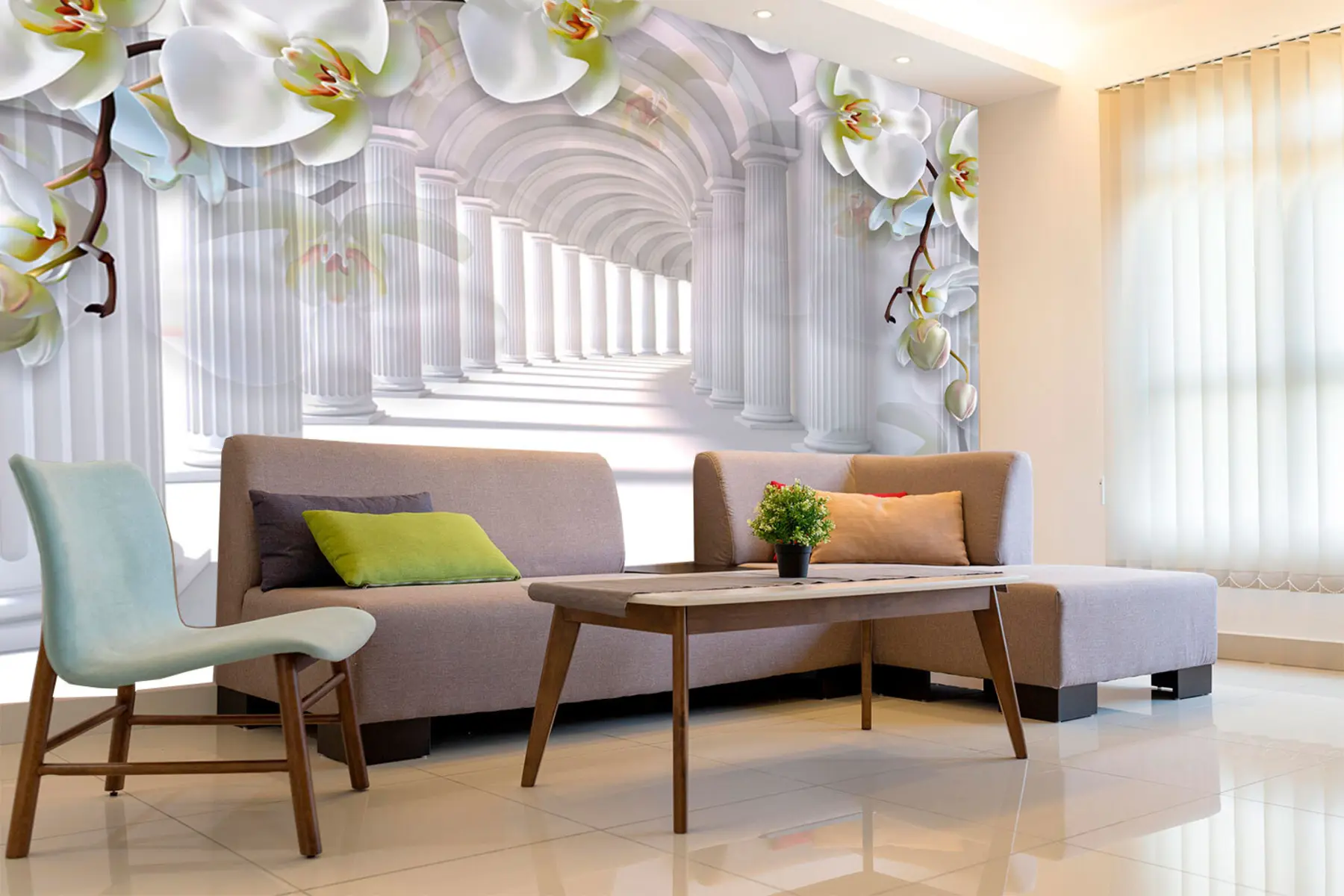 Fototapeta Storczyki w tunelu u93683