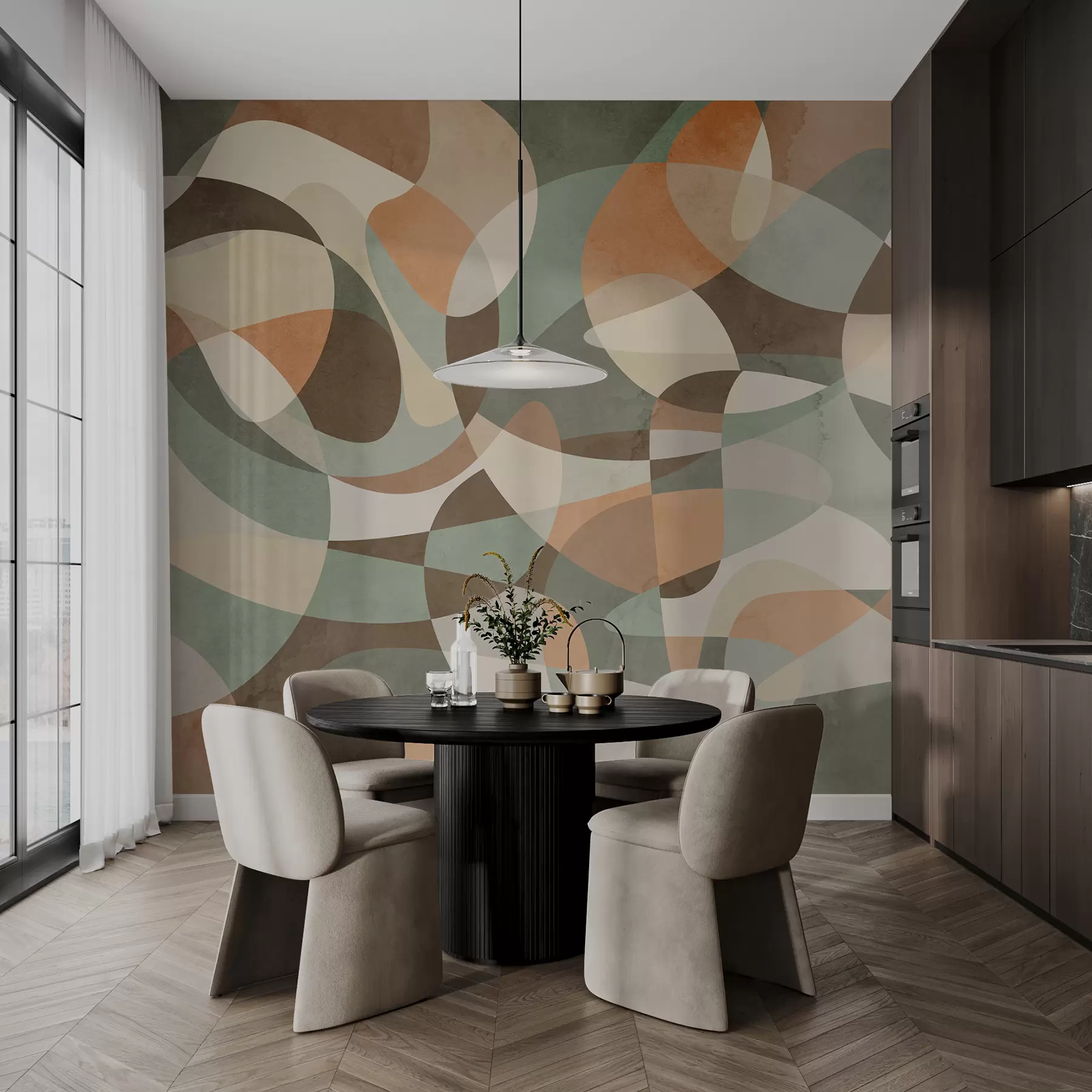 Fototapeta Geometryczny trend retro u73971