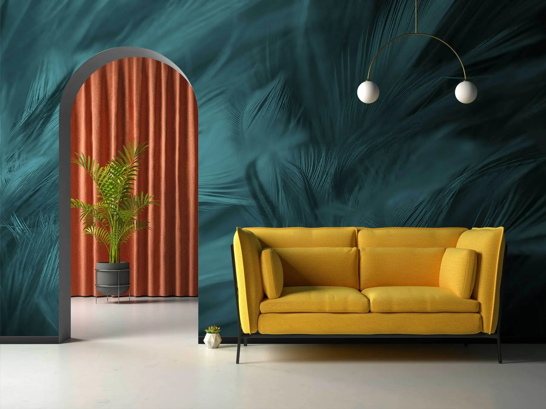 Fototapeta Featers Emerald u73700