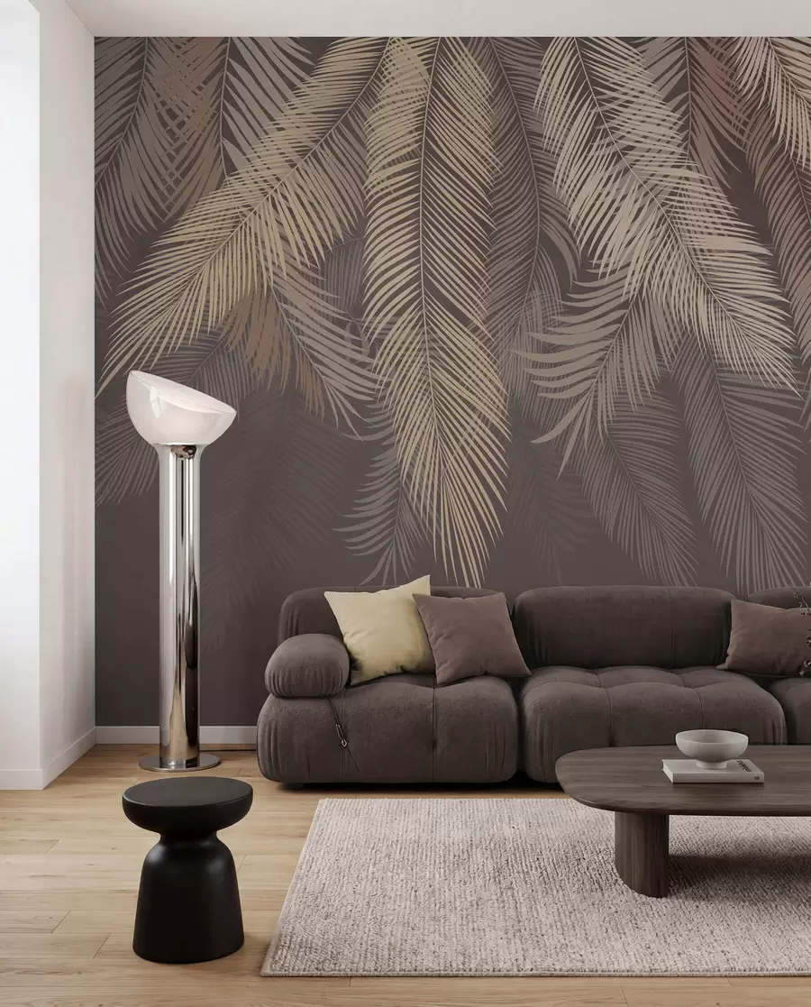 Fototapeta Brązowa kurtyna palm u48556v1