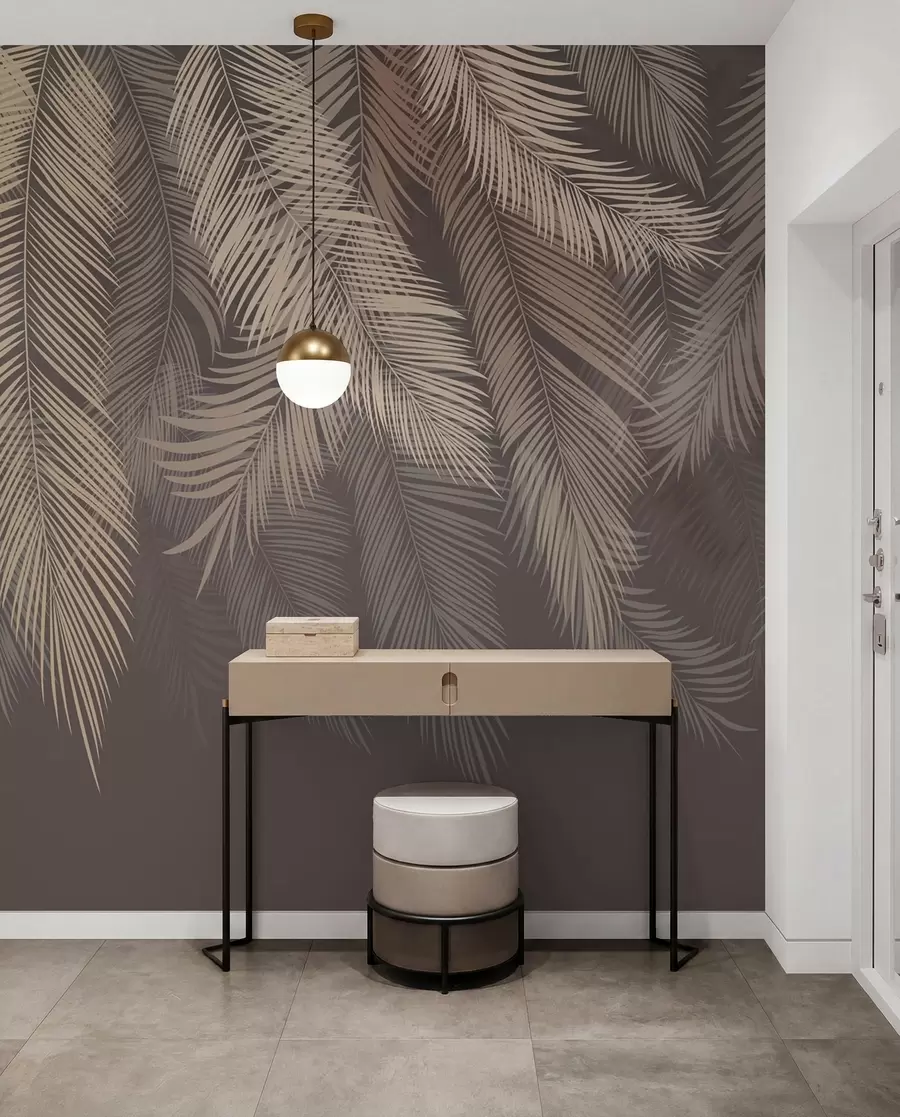 Fototapeta Brązowa kurtyna palm u48556v1